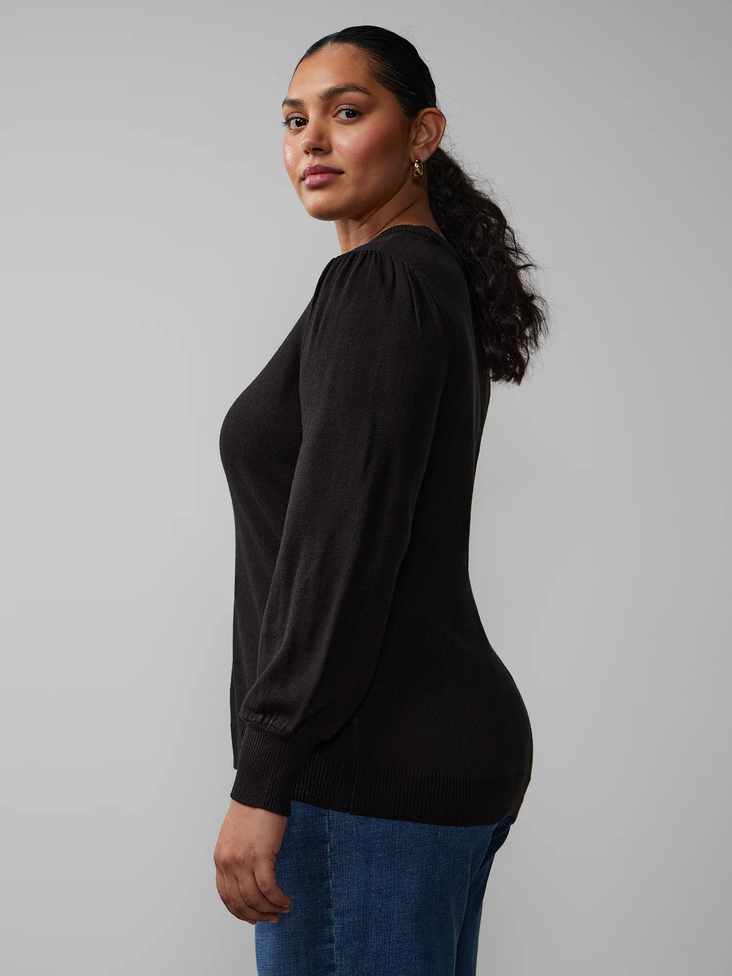 Essential Puff Sleeve Sweater - Image 2