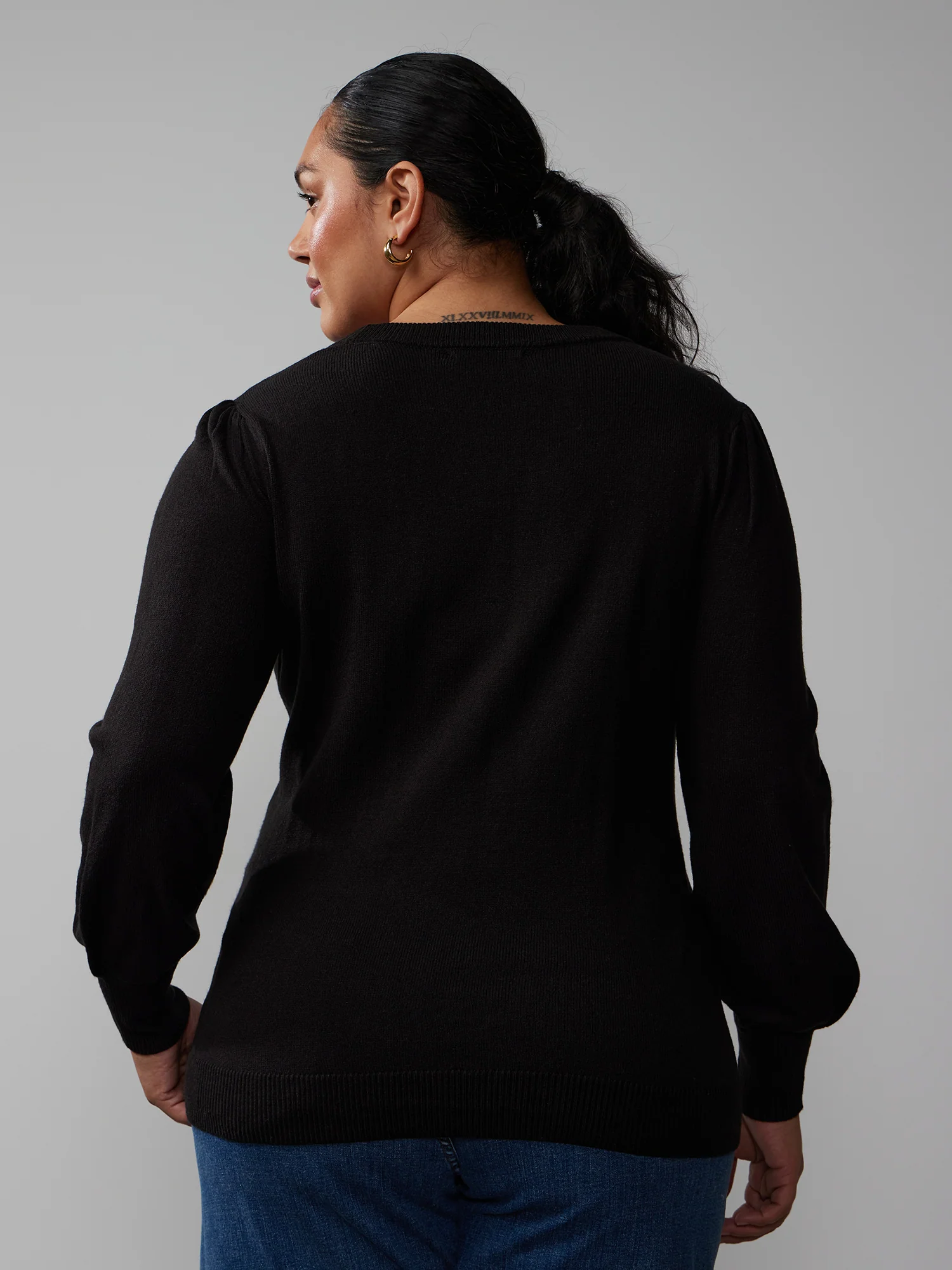 Essential Puff Sleeve Sweater - Image 3