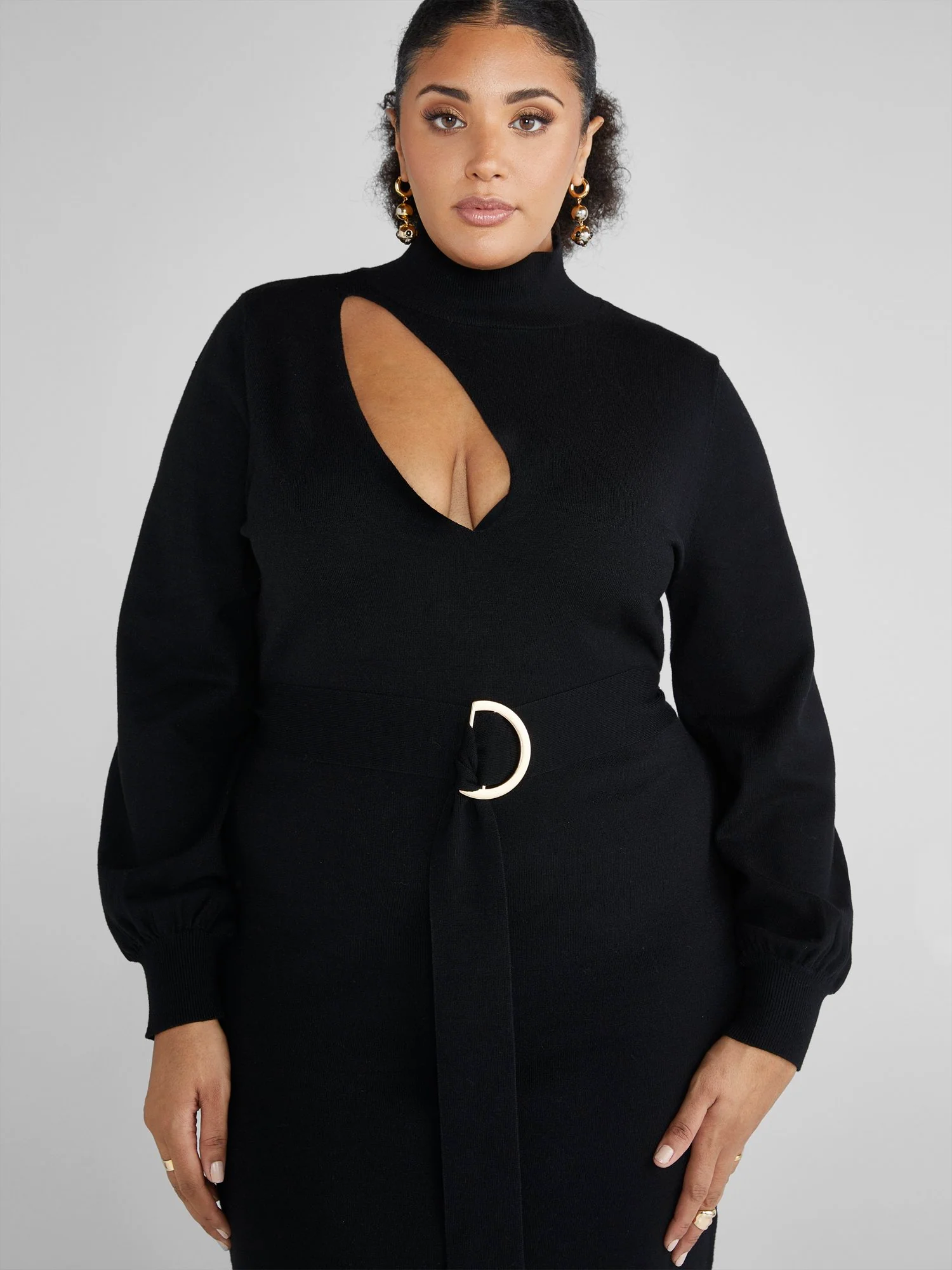 Alisha Cutout Belted Maxi Sweater Dress - Image 5
