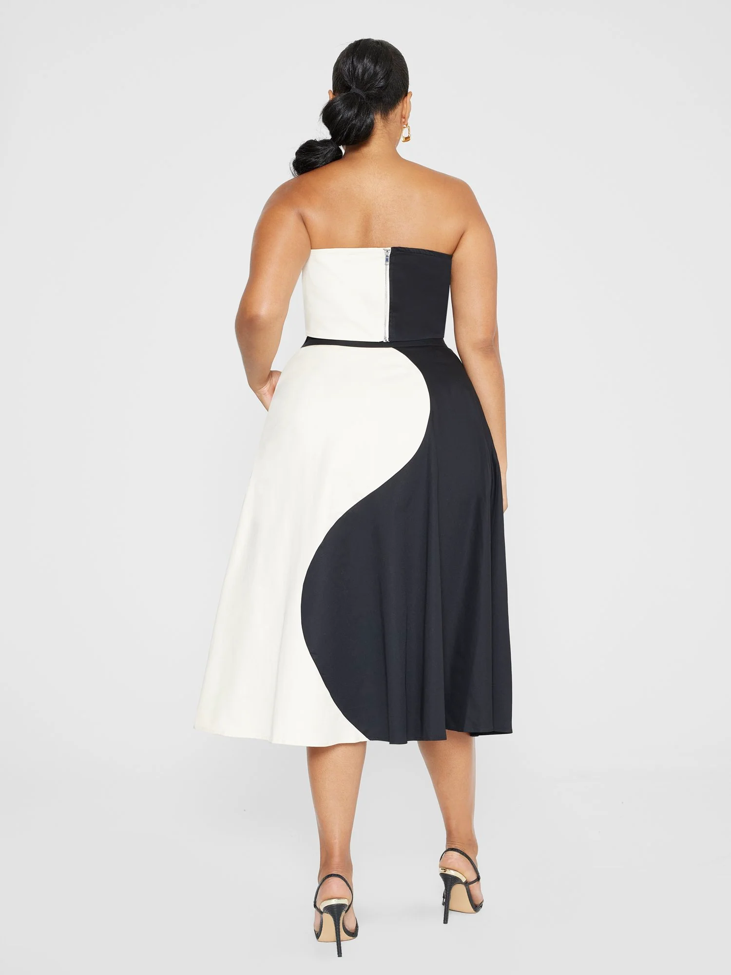 Angeline Two Tone Midi Skirt - Gabi Fresh x FTF - Image 4