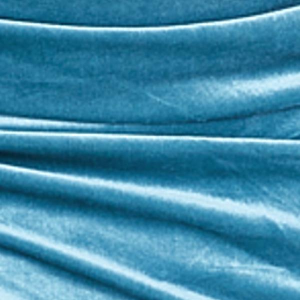 Beverly Asymmetrical Hem Ruched Velvet Dress - Image 5