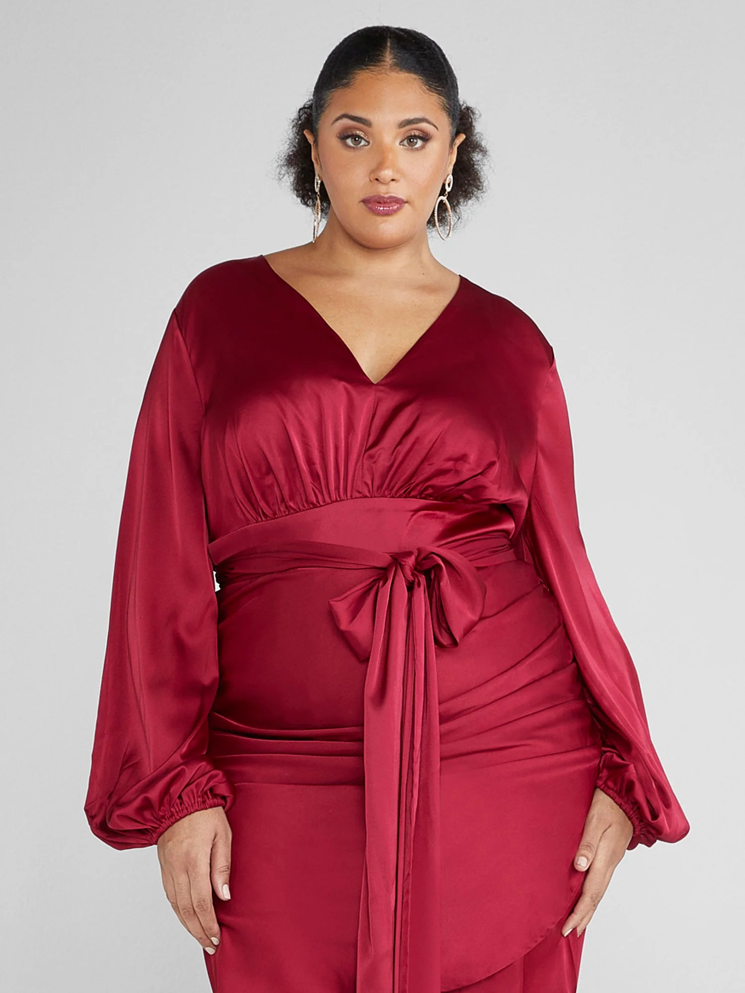 Carlene Tie Front Ruched Dress - Image 3