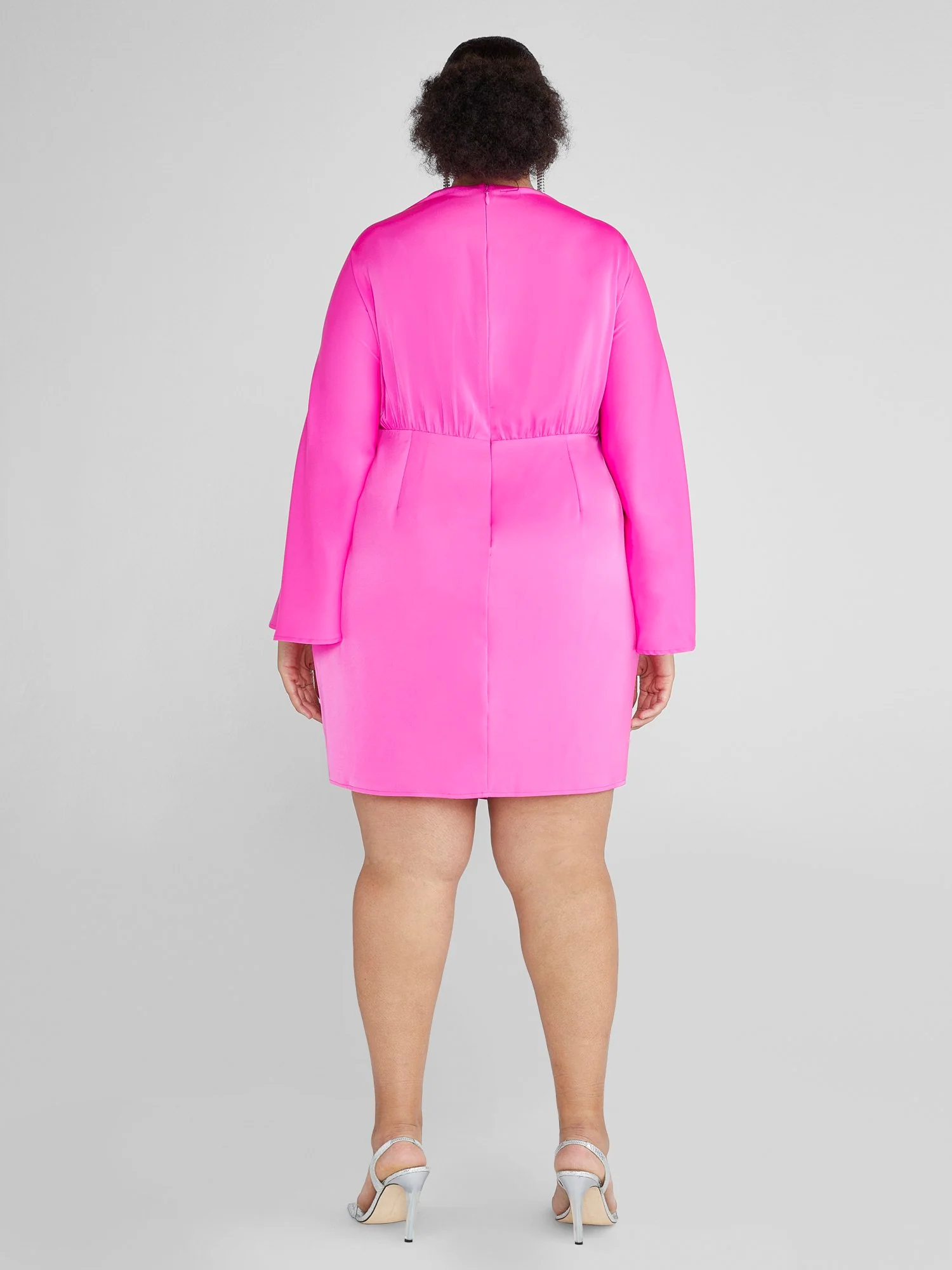 Connie Dramatic Sleeves Party Dress - Image 4