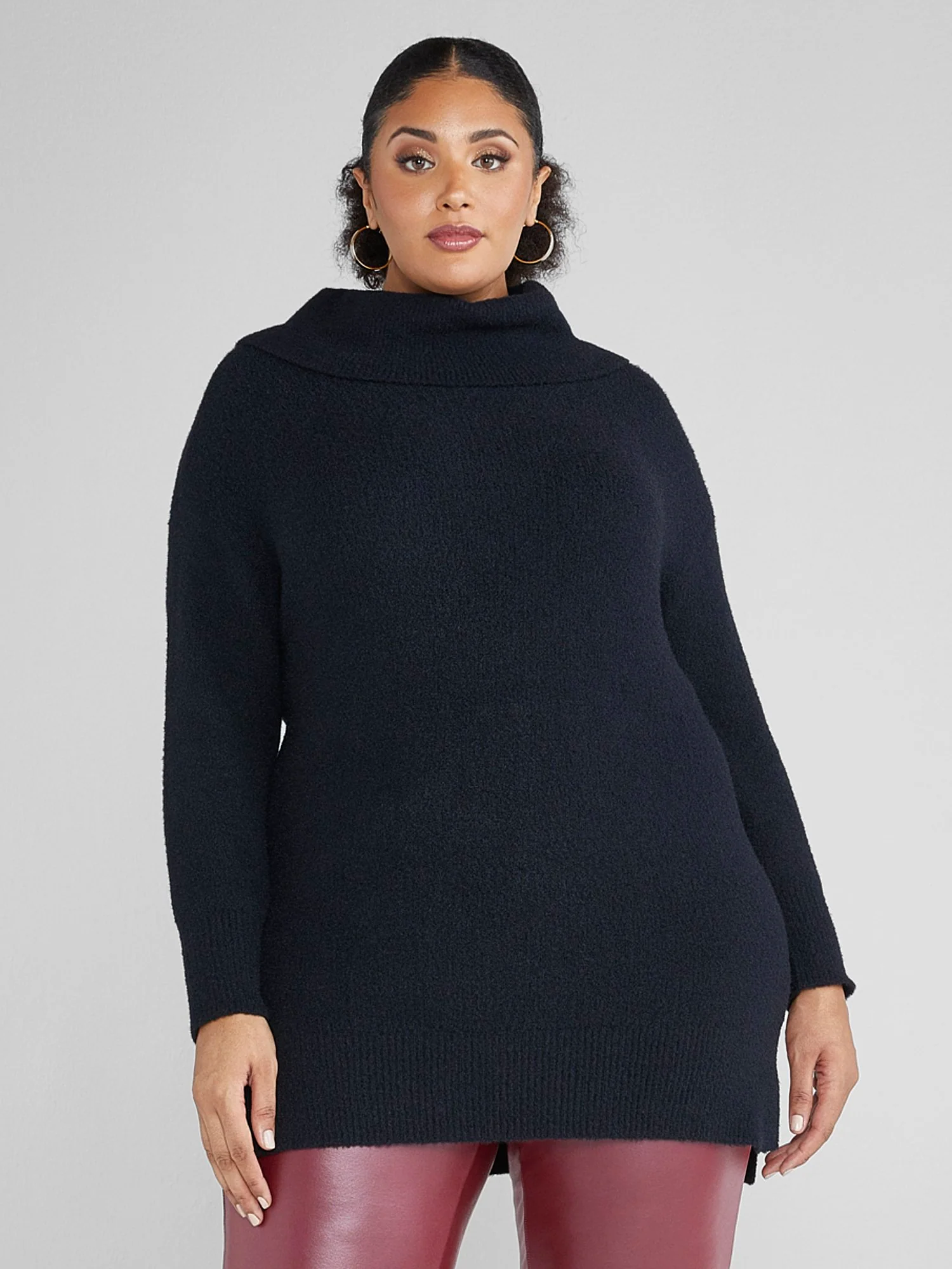 Dani Cowlneck Tunic Sweater - Image 2