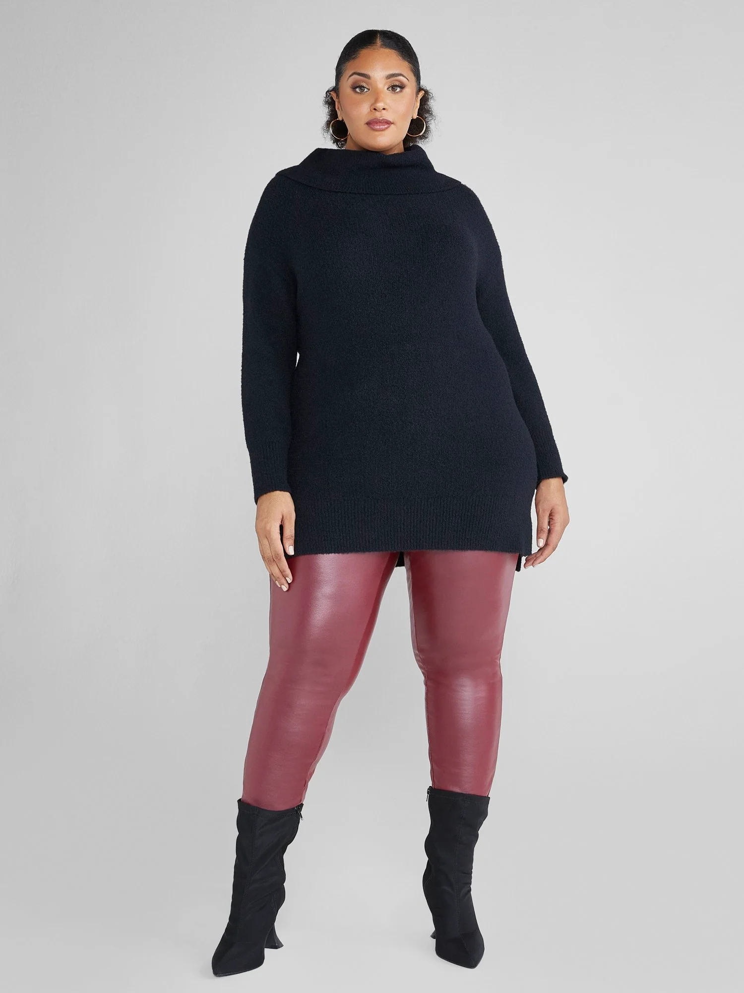 Dani Cowlneck Tunic Sweater - Image 3