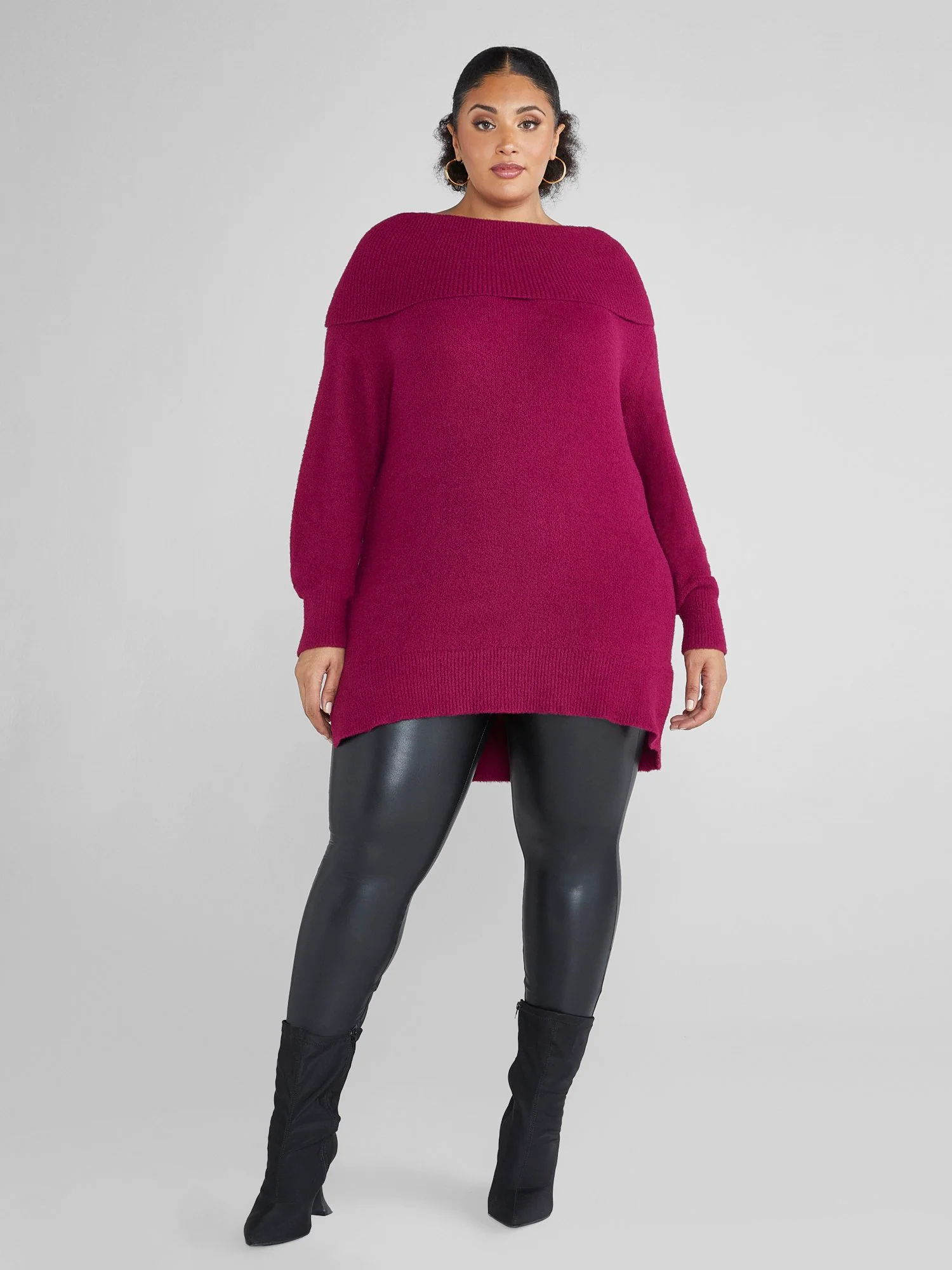 Dani Cowlneck Tunic Sweater - Image 8