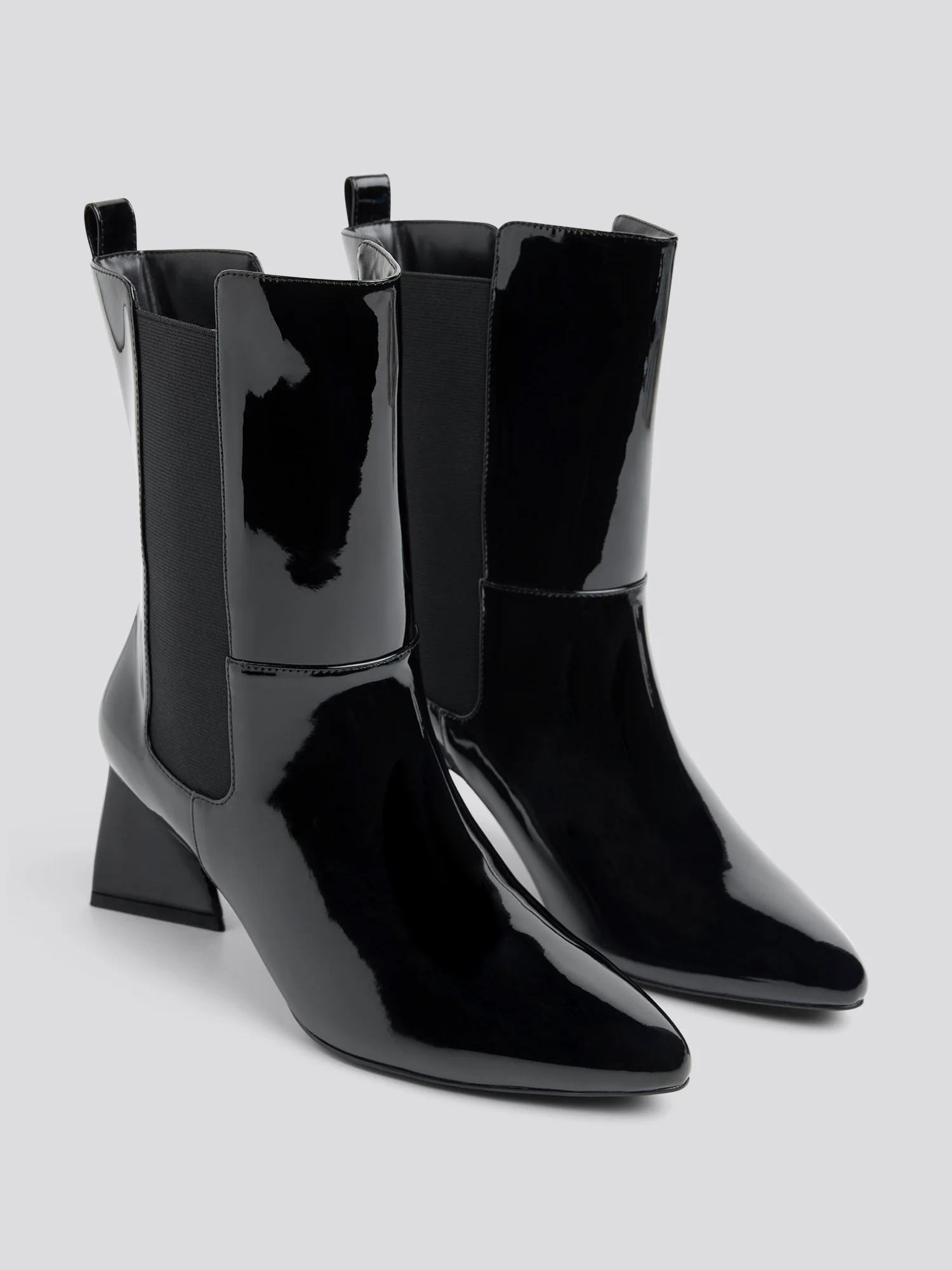 Danica Patent Leather Mid-Calf Boots - Image 3