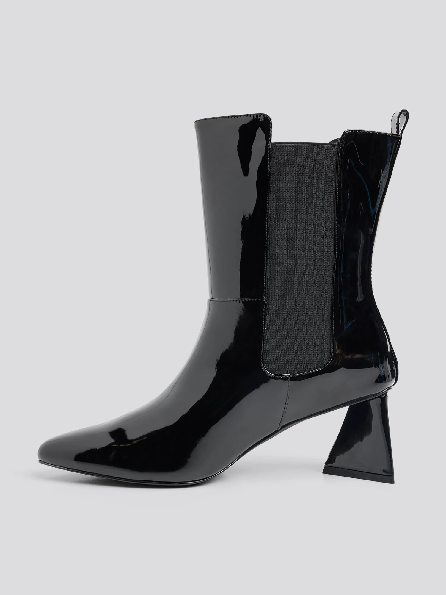 Danica Patent Leather Mid-Calf Boots - Image 5