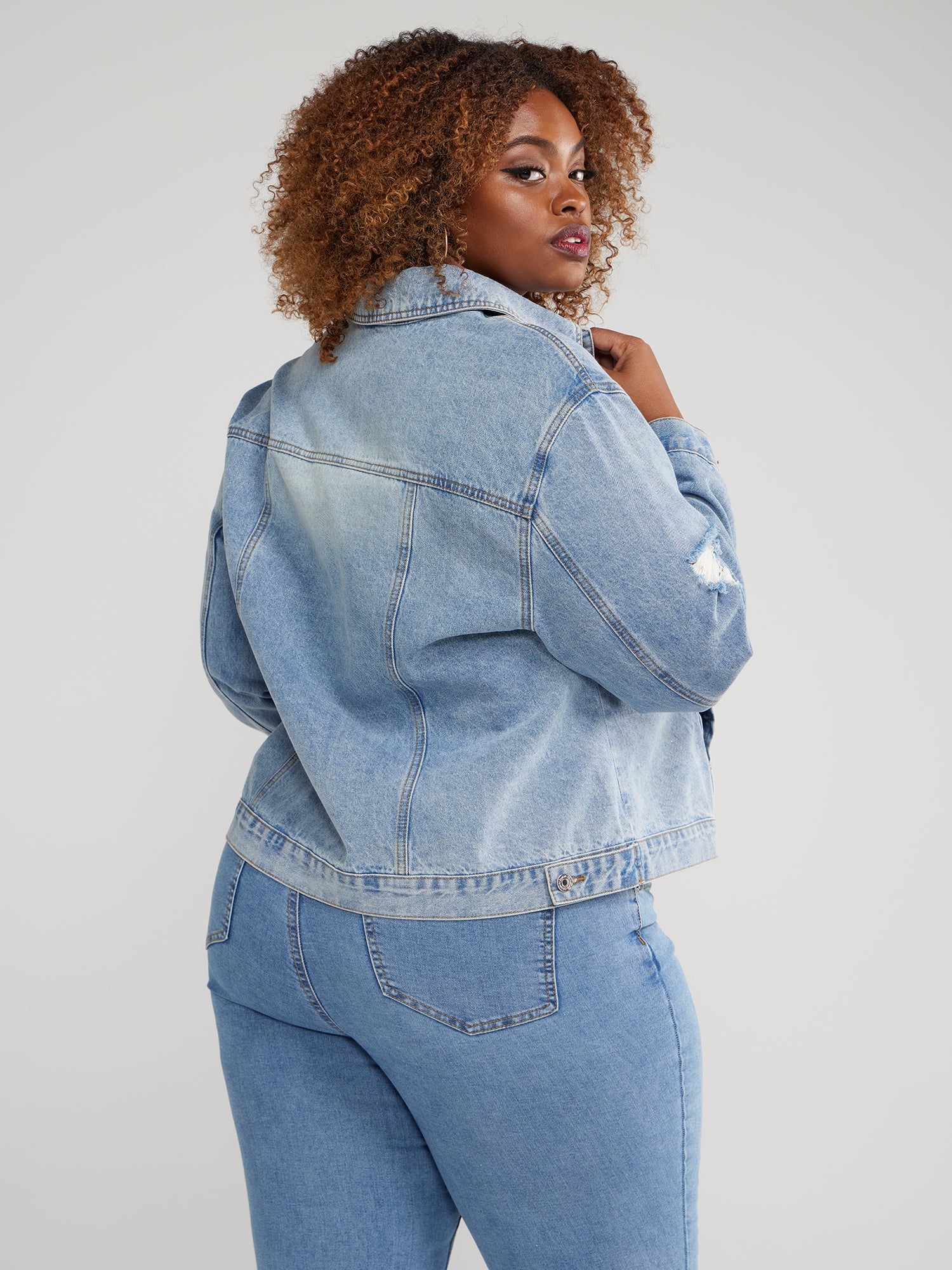 Destructed Denim Jacket - Image 2