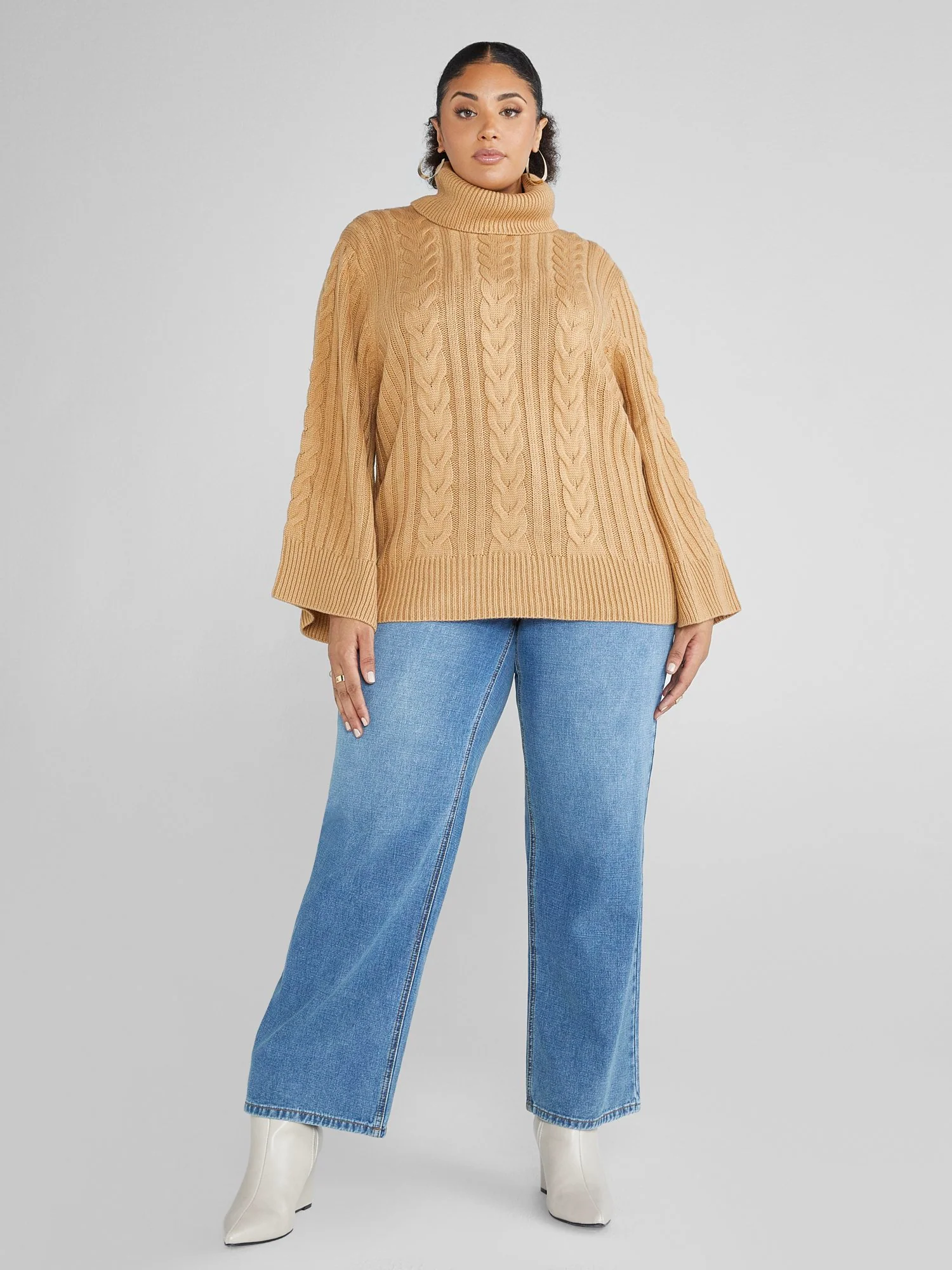 Erin Bell Sleeve Turtleneck Sweater - Image 2