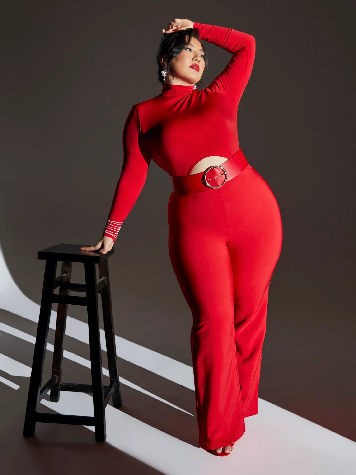 Geneva Cutout Belted Jumpsuit - Image 5