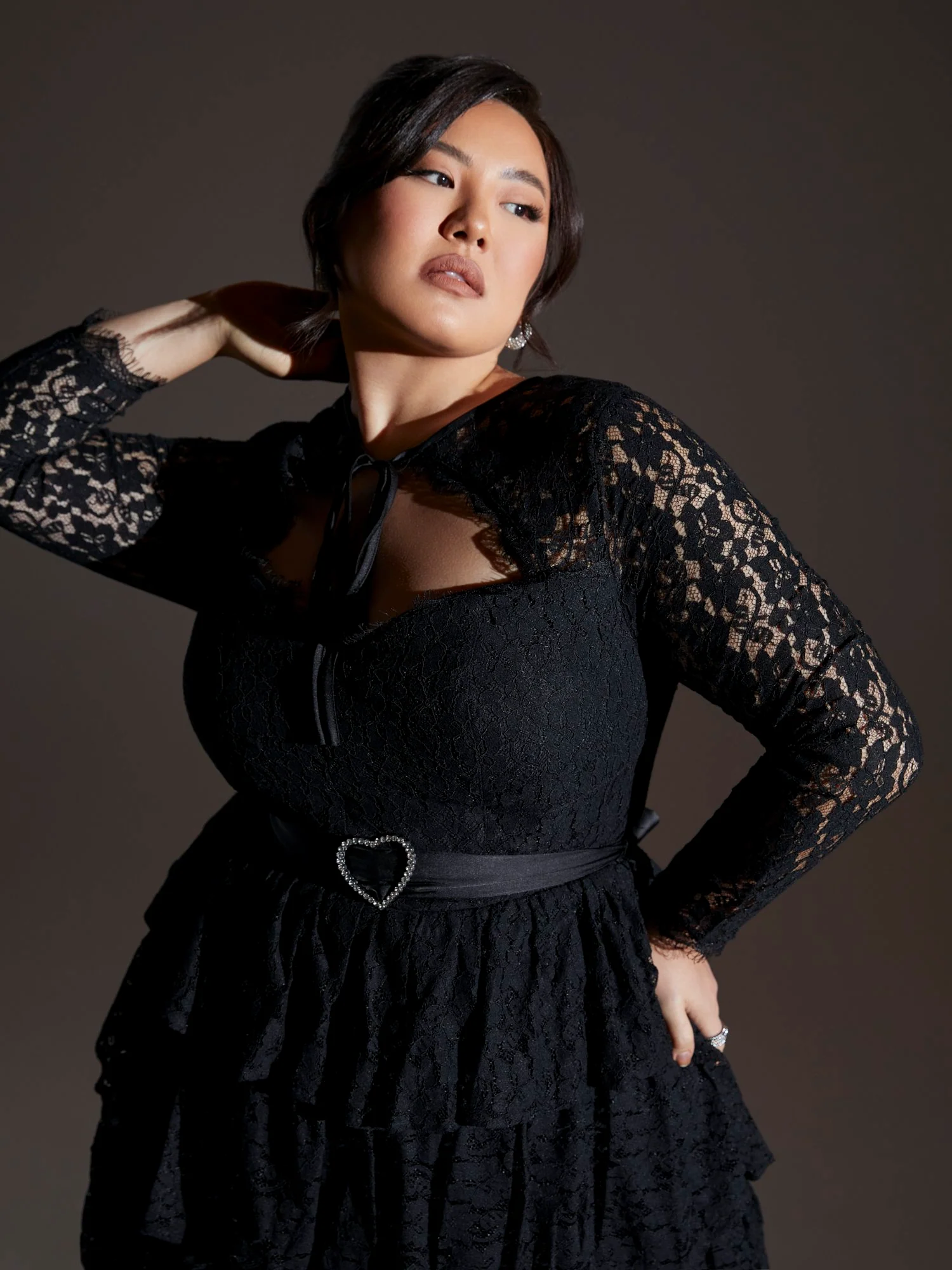 Helena Cutout Belted Lace Dress - Image 6