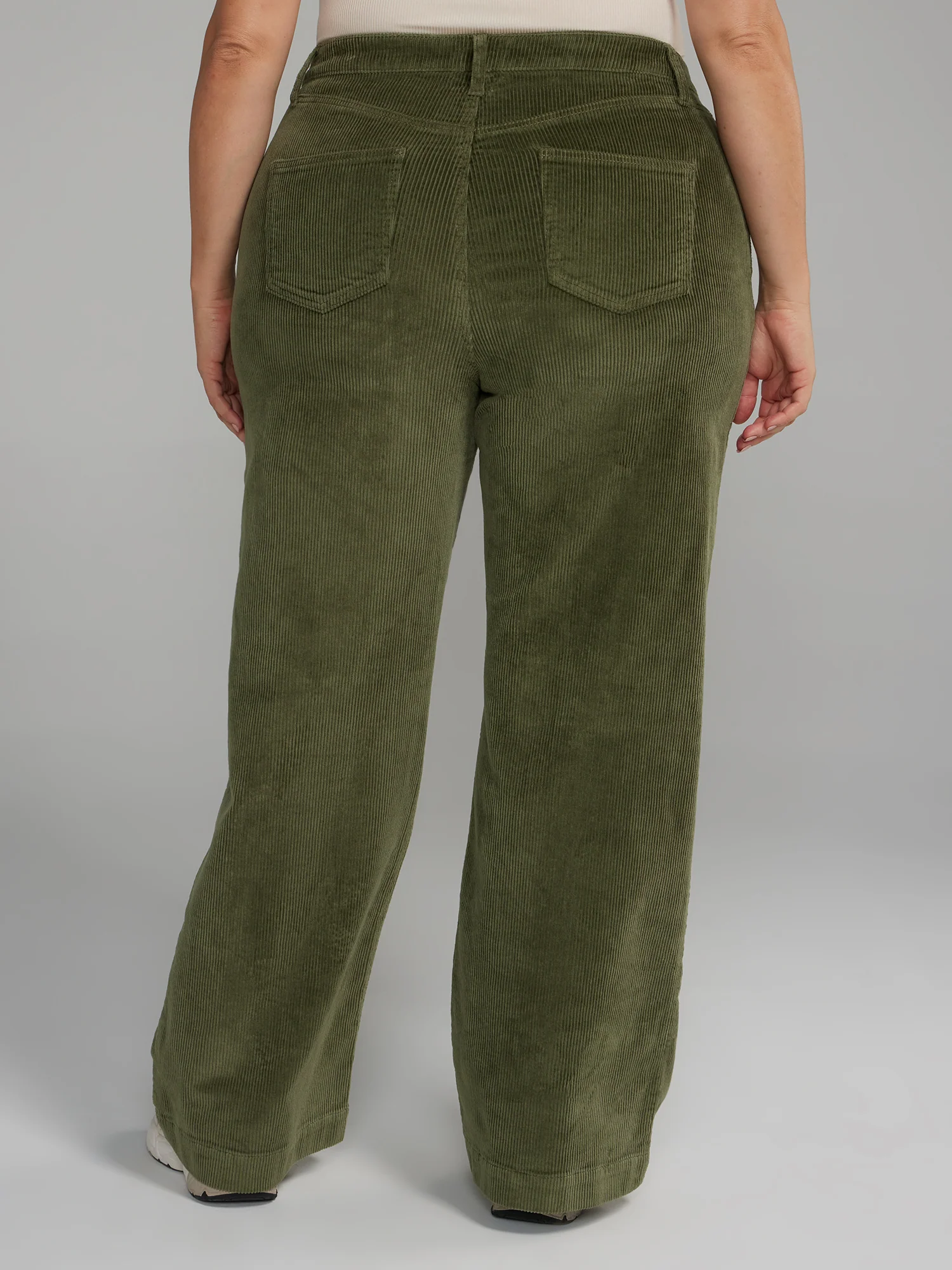 High Rise Wide Leg Corduroy Pants - Image 3