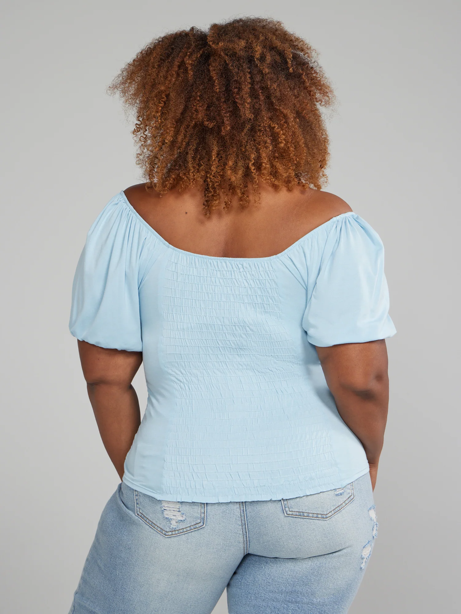 Inez Ruched Front Knit Top - Image 4