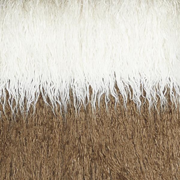 Janice Faux Mongolian Fur Two Tone Jacket - Image 6