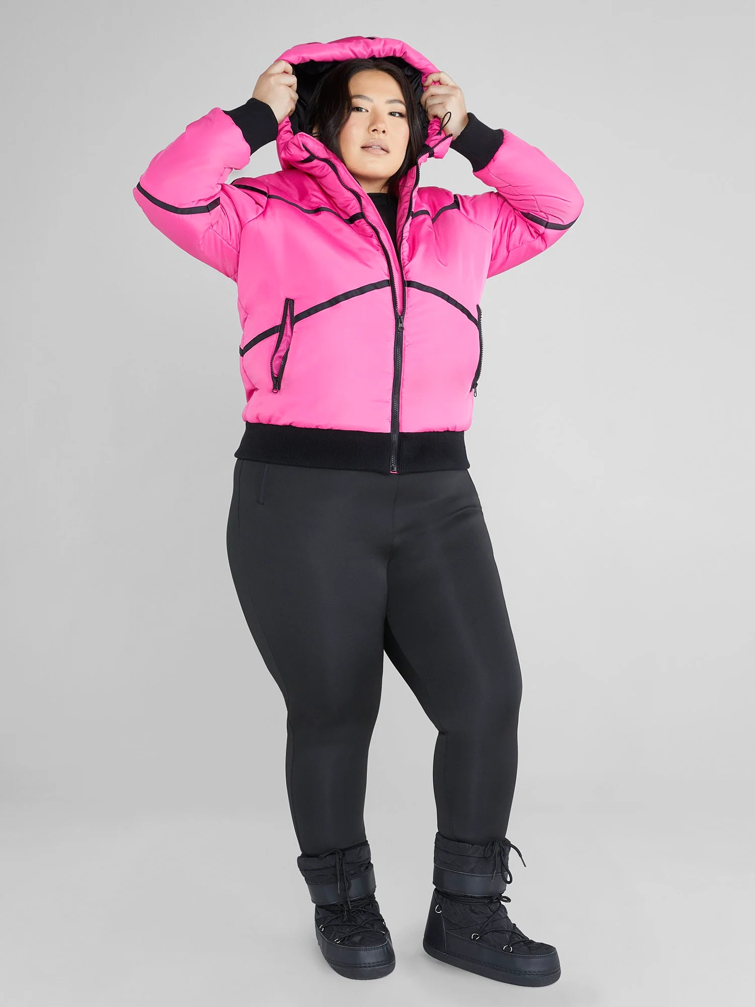 Janika Hooded Ski Puffer Coat - Image 3