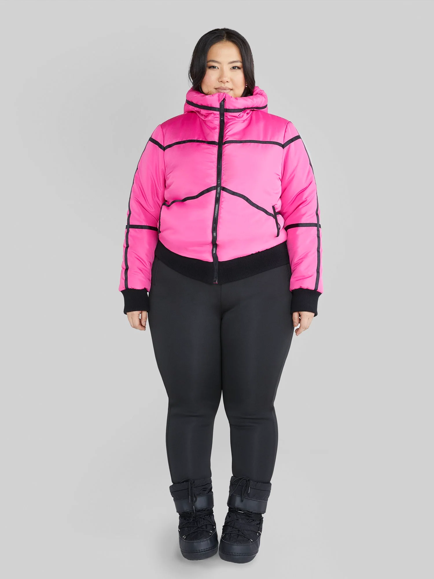 Janika Hooded Ski Puffer Coat - Image 5