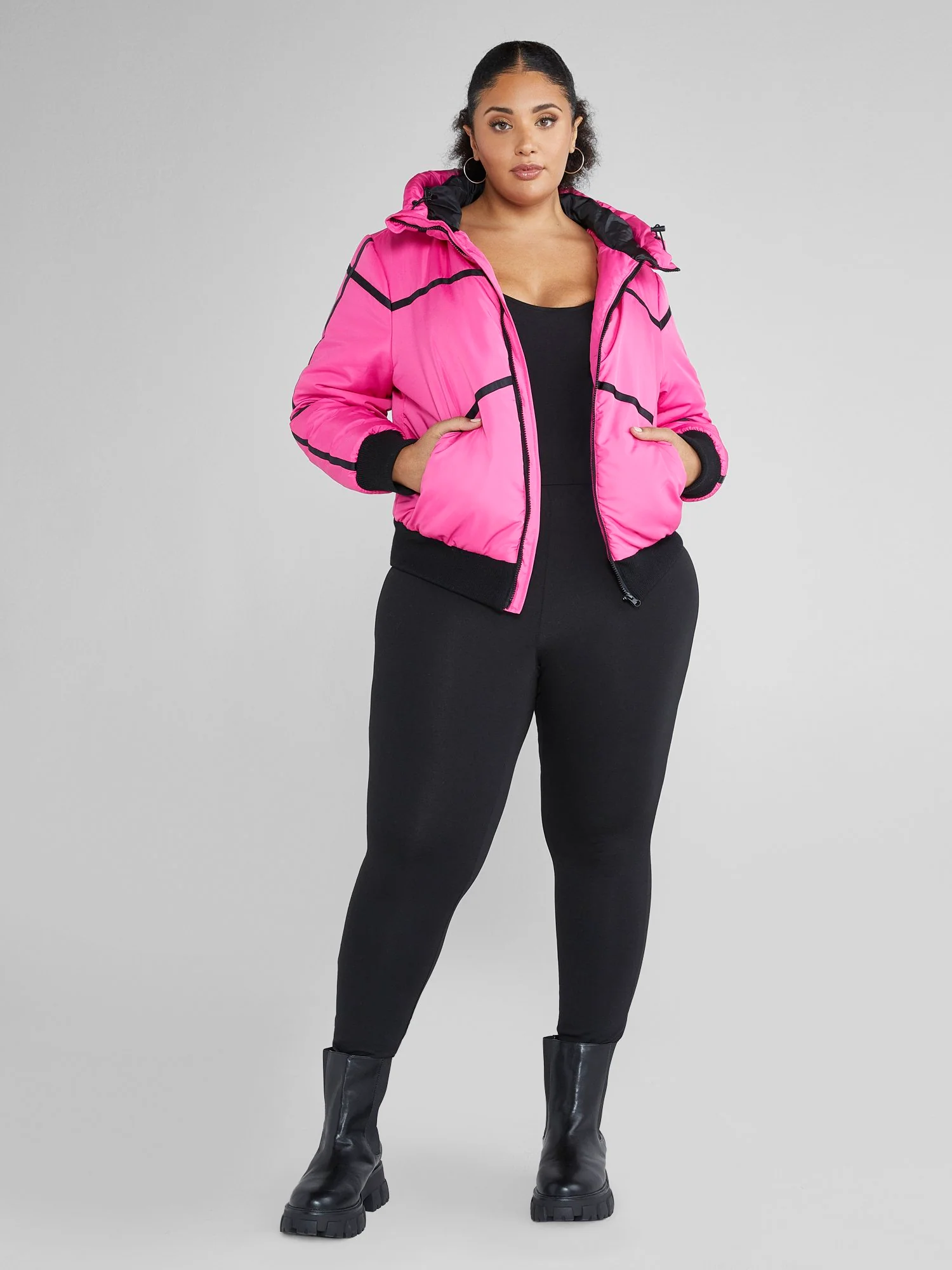 Janika Hooded Ski Puffer Coat - Image 6