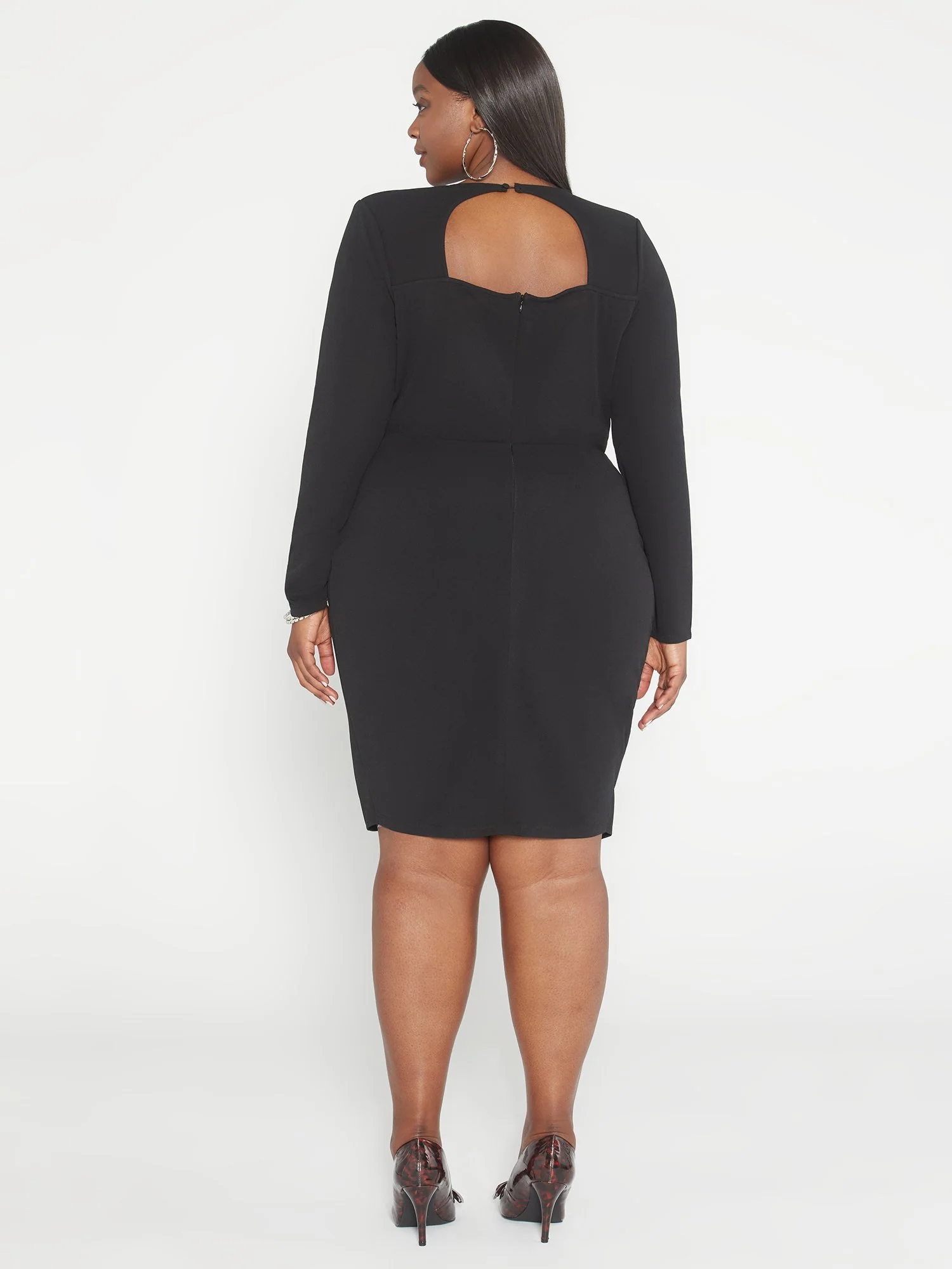 Jenna Tie Front Faux Wrap Dress - Image 3