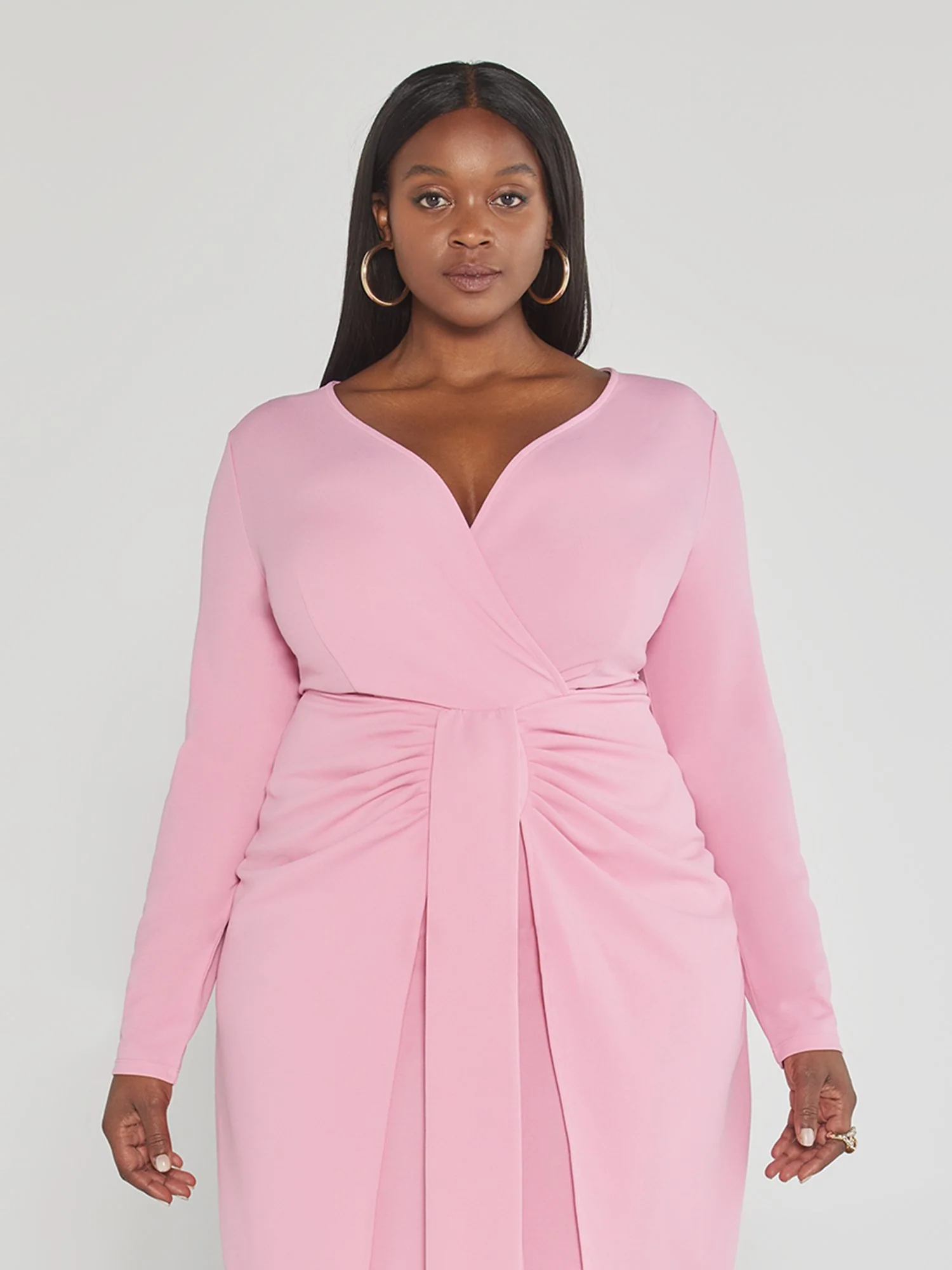 Jenna Tie Front Faux Wrap Dress - Image 6