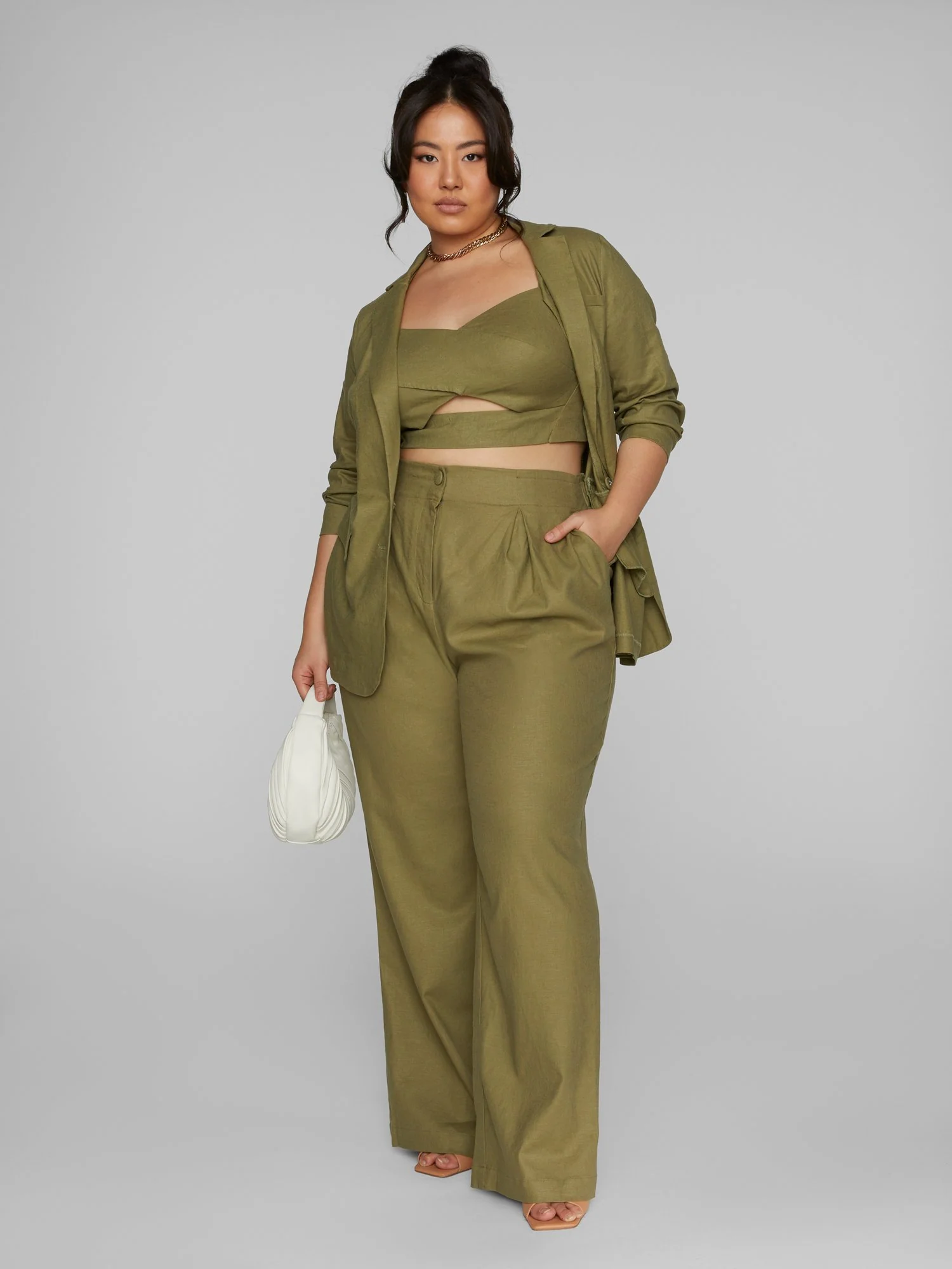 Lauren Linen Wide Leg Pants - Image 4
