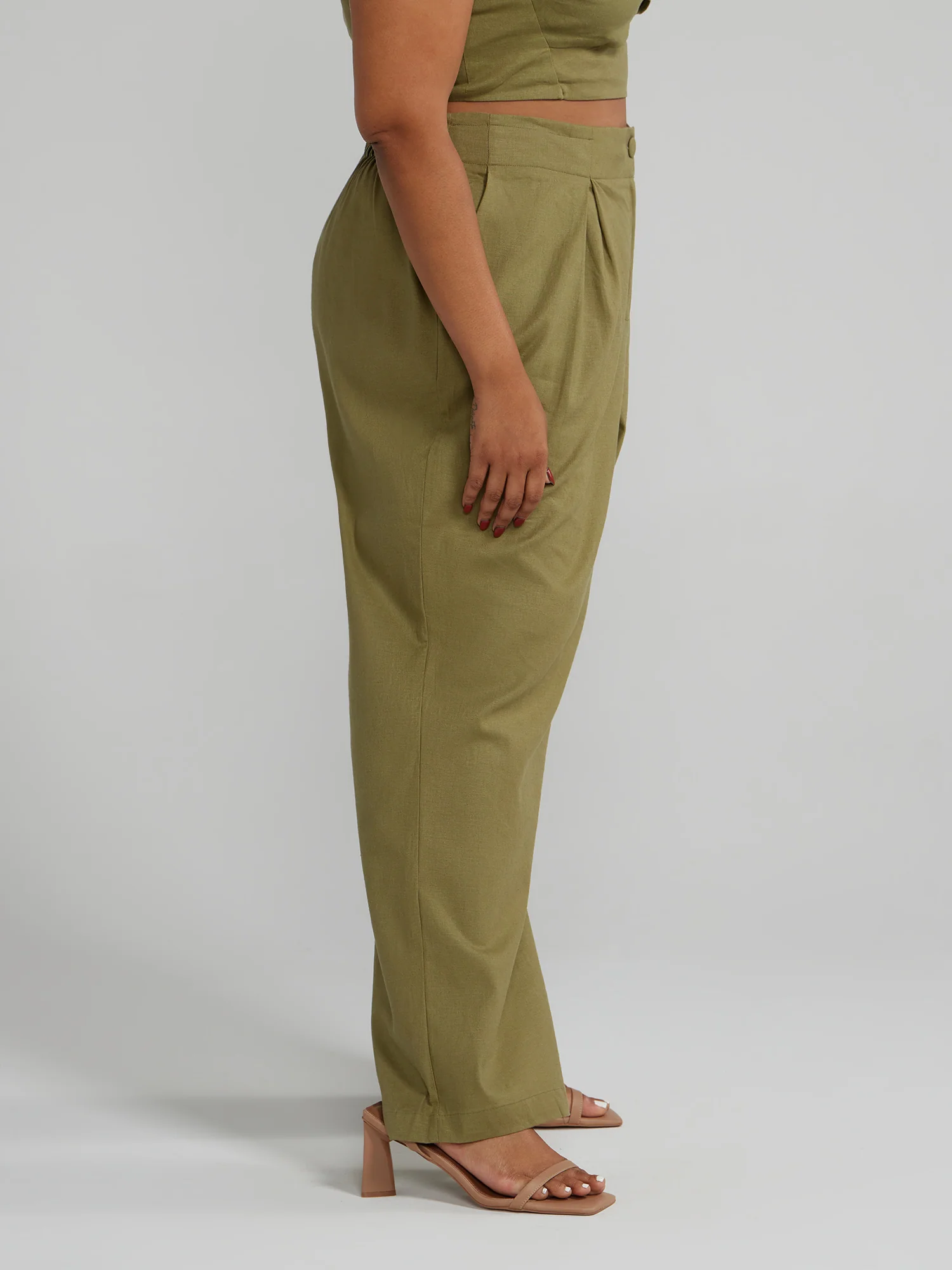 Lauren Linen Wide Leg Pants - Image 7
