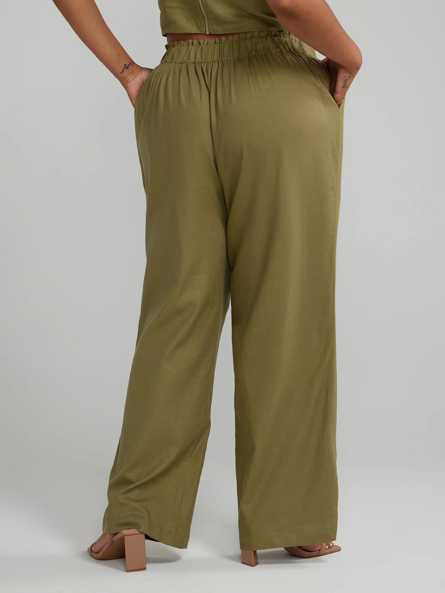 Lauren Linen Wide Leg Pants - Image 8