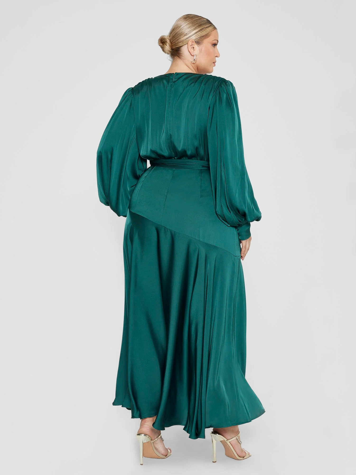 Lynessa Belted Satin Maxi Dress - Image 3