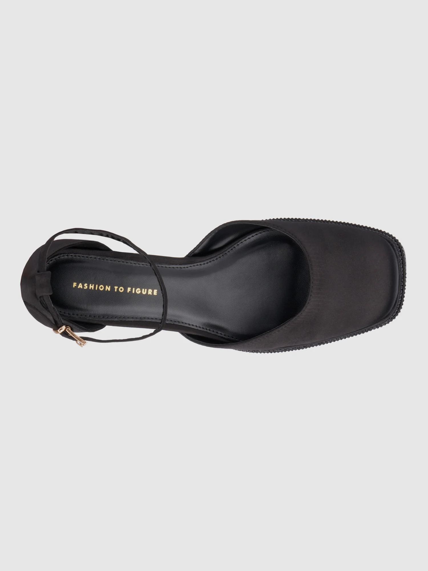 Martine Wide Width Satin Gem Detail Platform Heels - Image 7