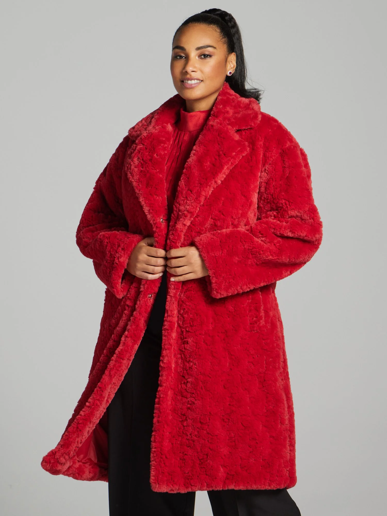 Maxine Long Fur Coat - Image 2
