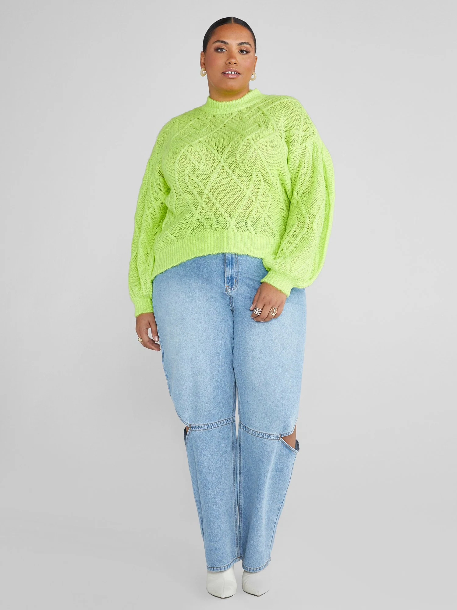 Melody Cable Knit Sweater - Image 3
