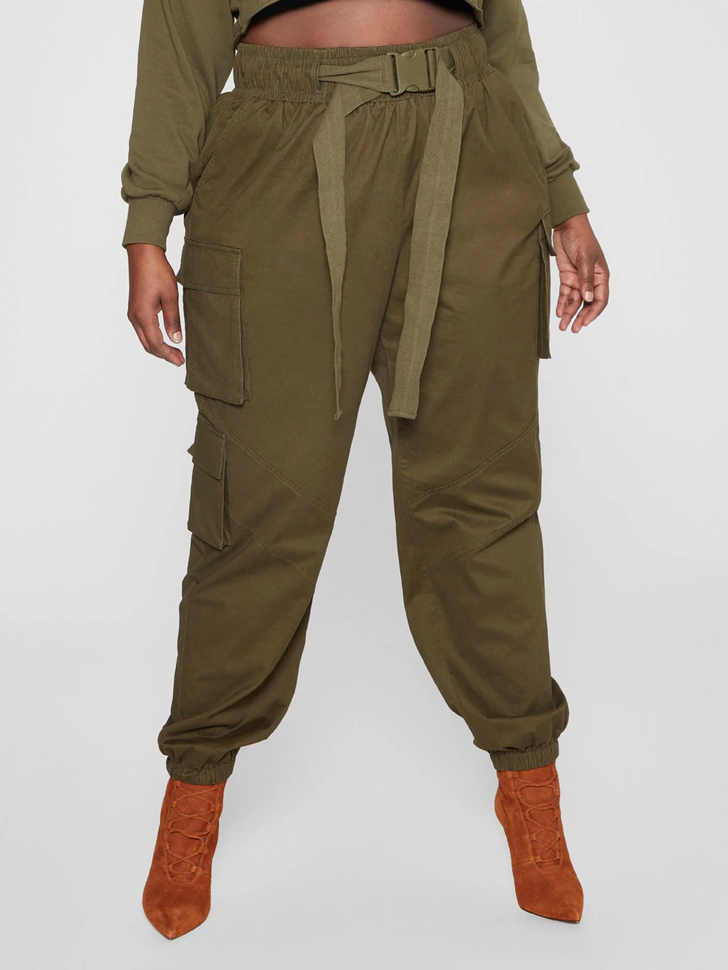 Mylah Belted Cargo Jogger Pants - Gabi Fresh x FTF - Image 2