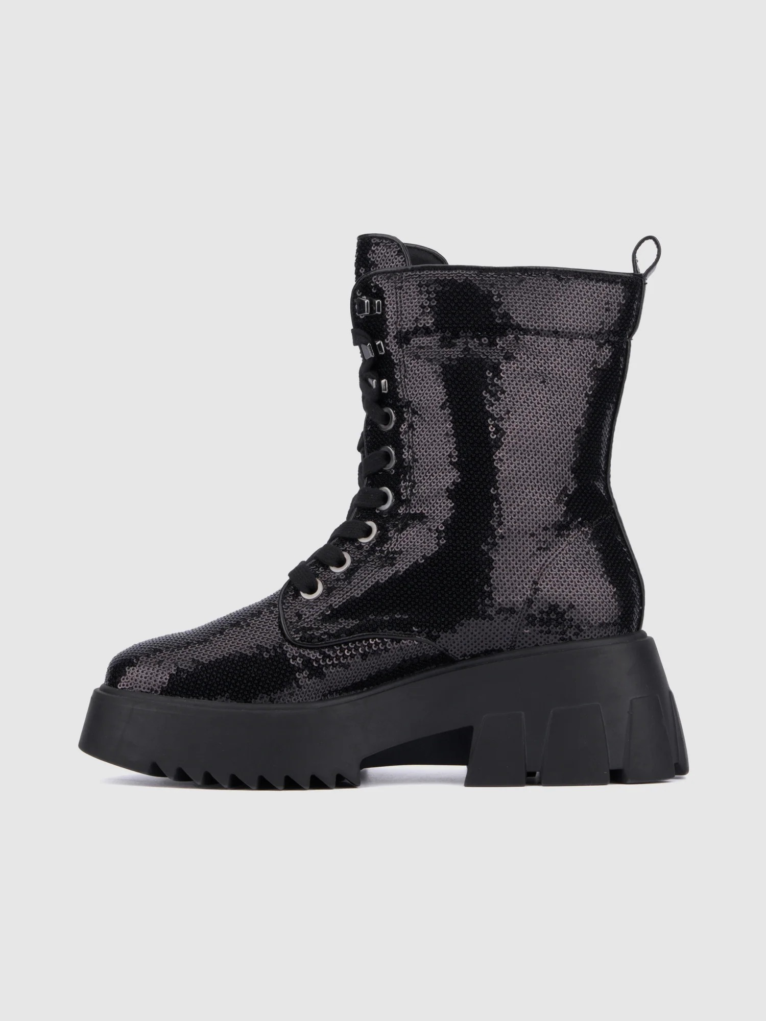 Odessa Wide Width Sequin Combat Boots - Image 15