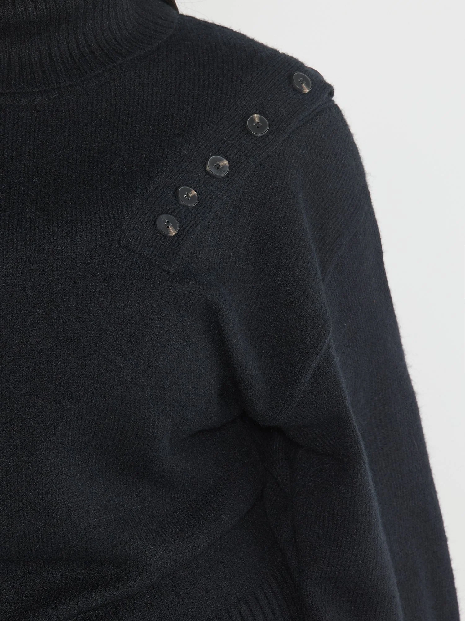 Paulette Button Shoulder Detail Sweater - Image 4