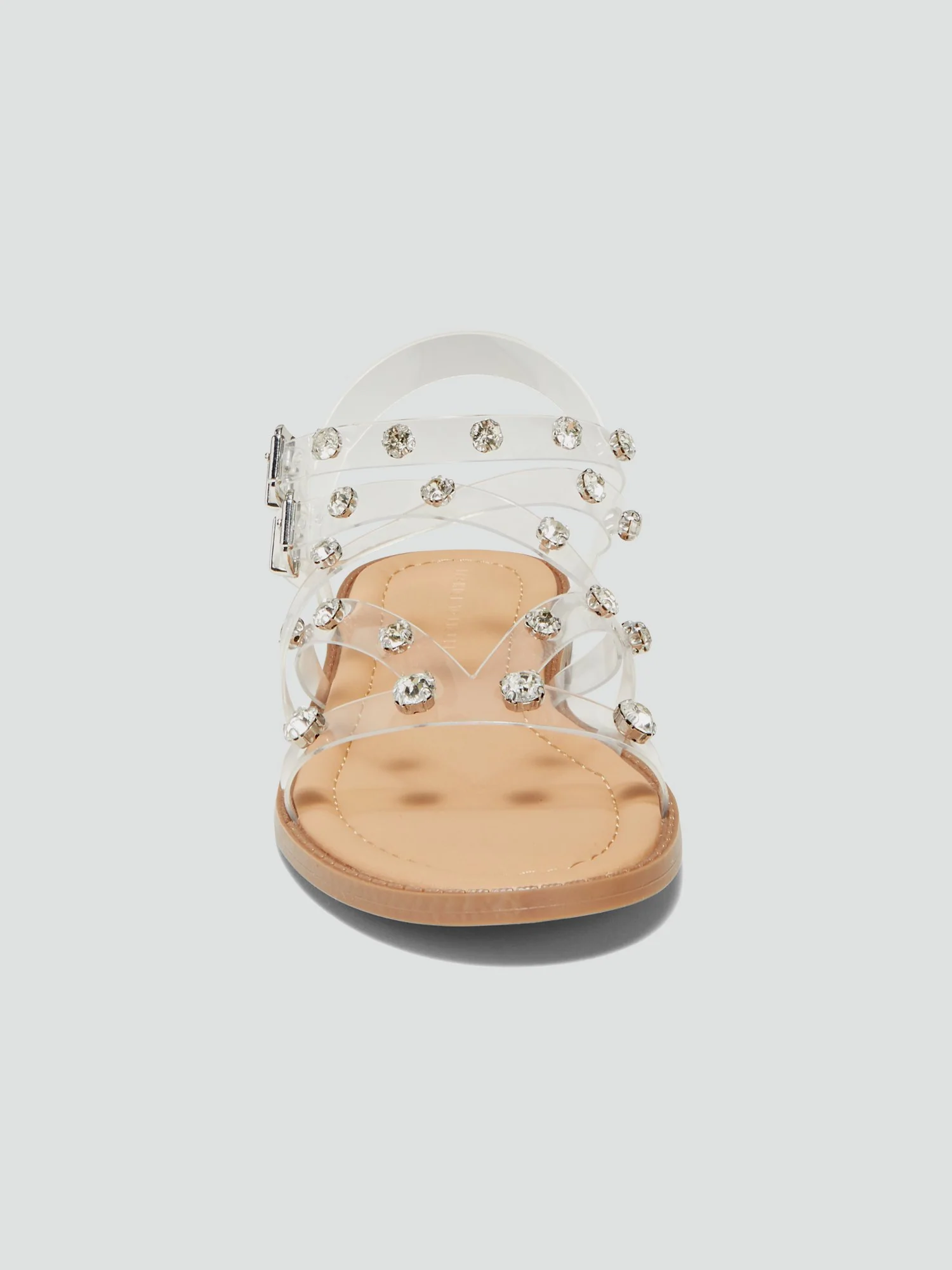 Adira Clear Strappy Sandals with Rhinetones - Image 5