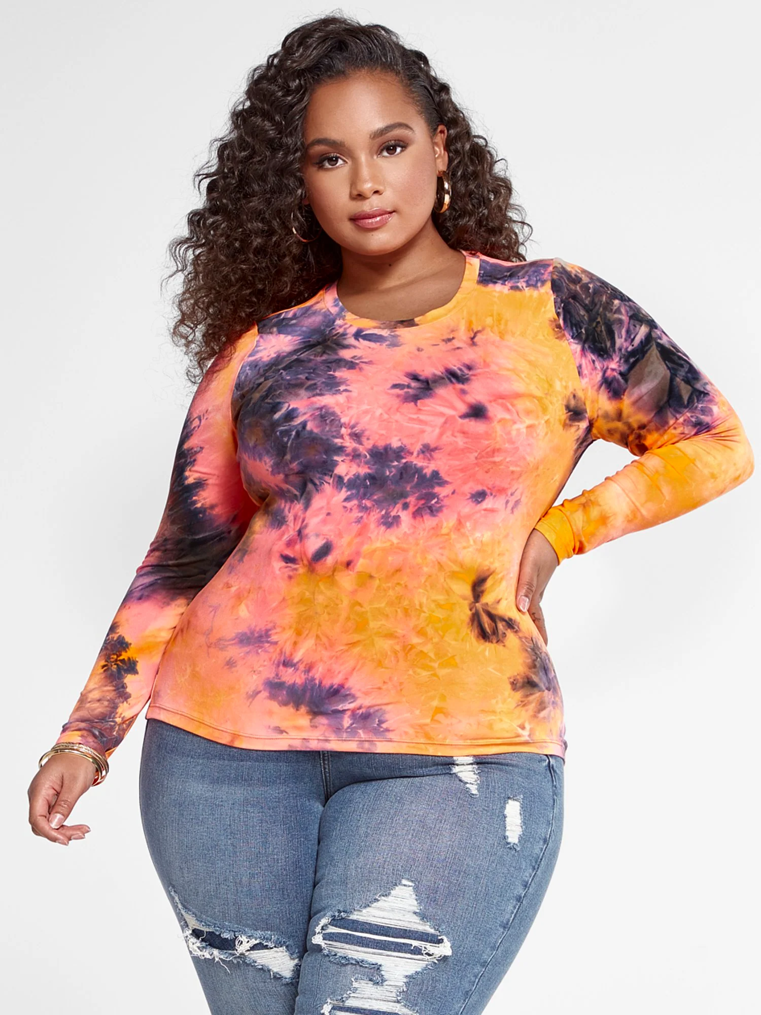 Adira Crewneck Tie Dye T-Shirt - Image 2