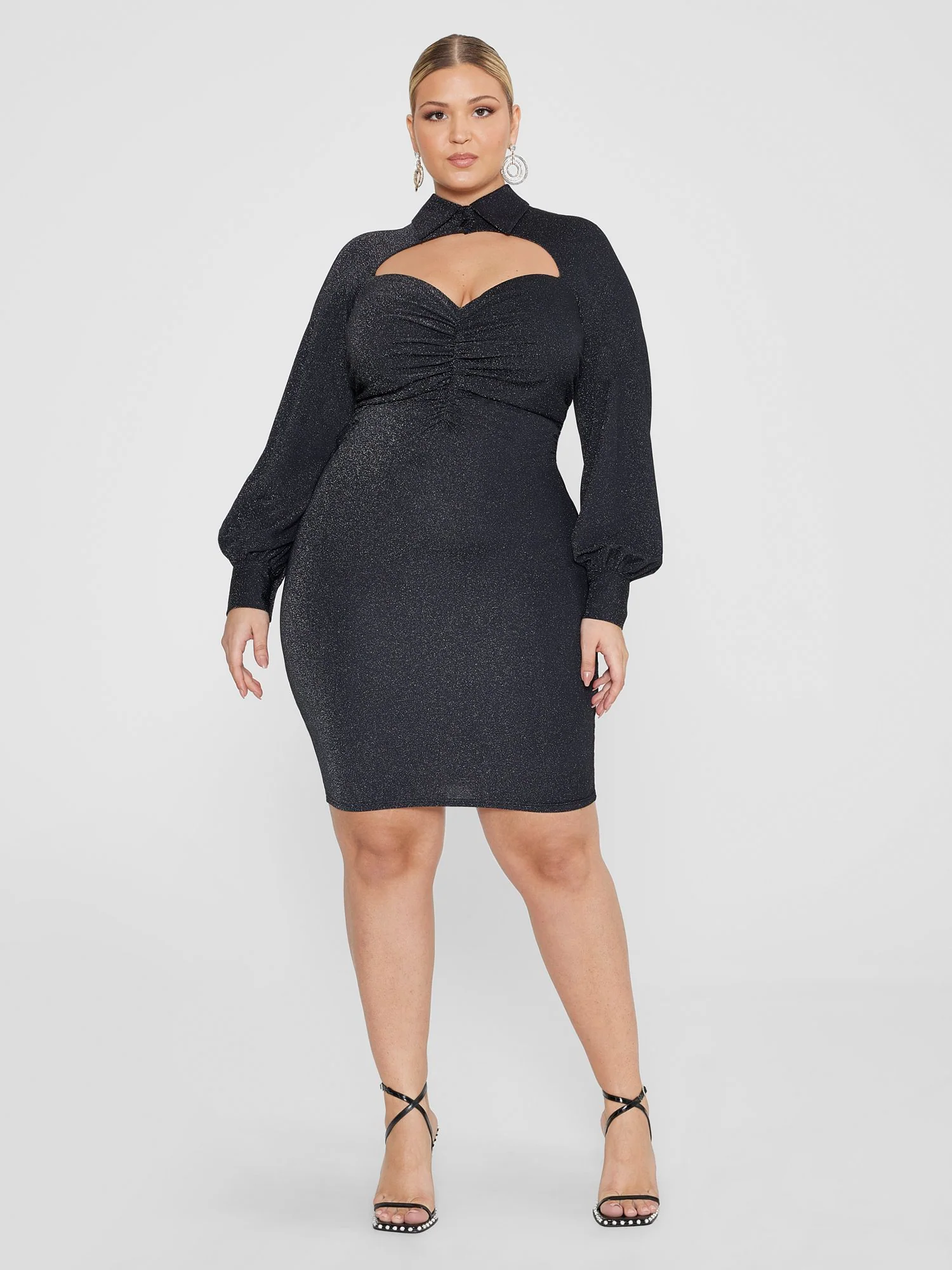 Aelita Shimmer Cutout Dress - Image 2