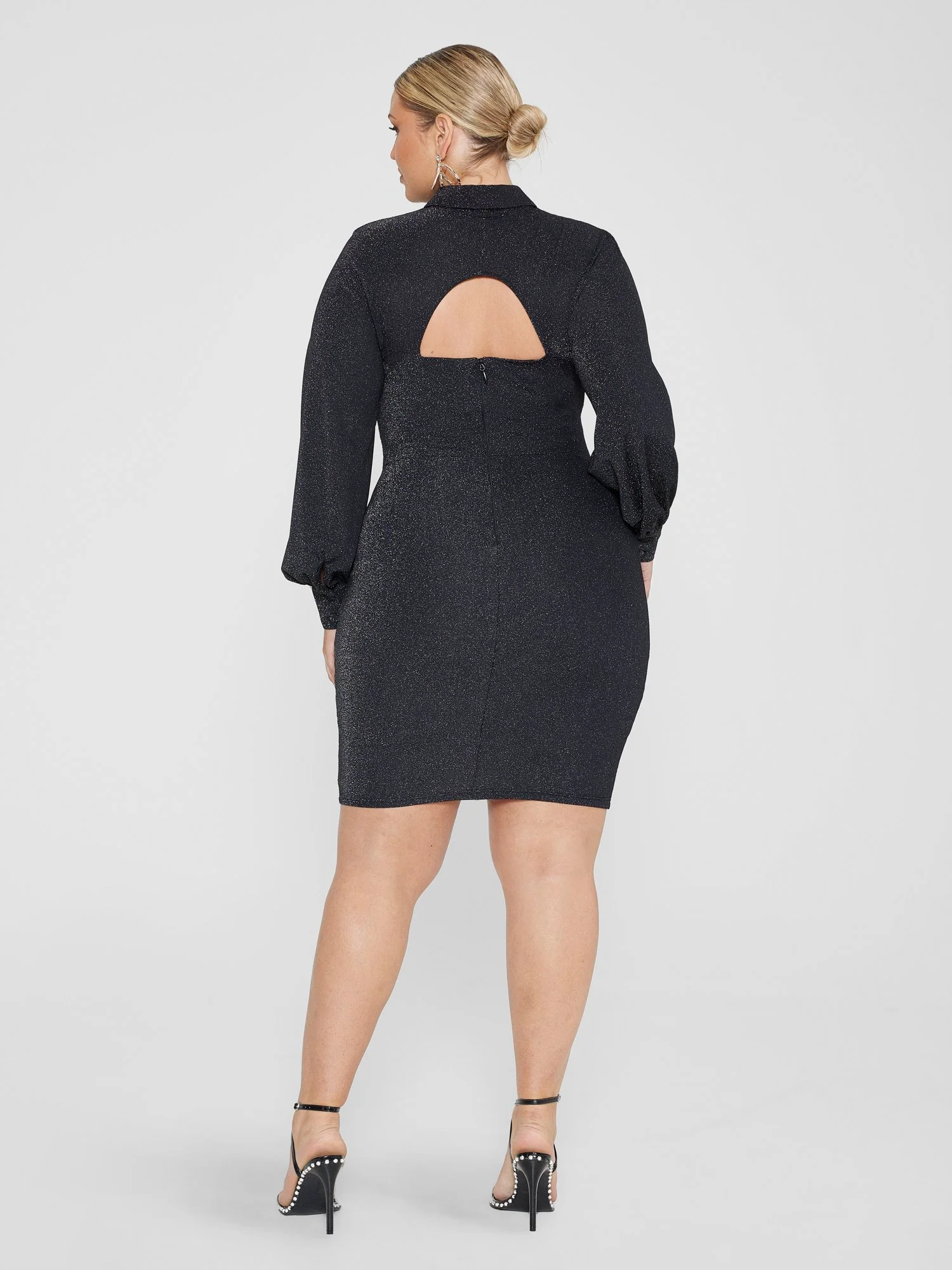 Aelita Shimmer Cutout Dress - Image 3