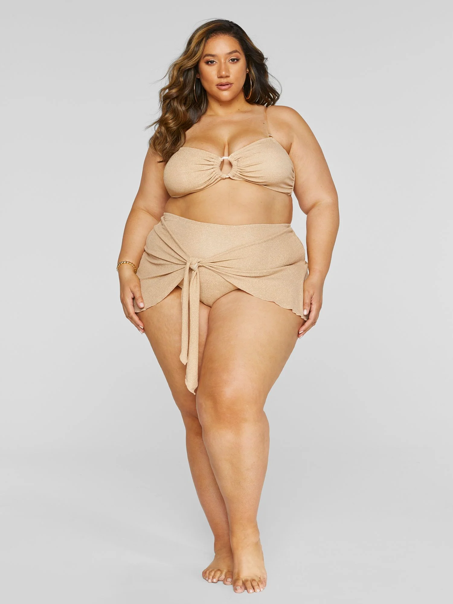 Akira Shimmer O-Ring Bikini Top - Image 3