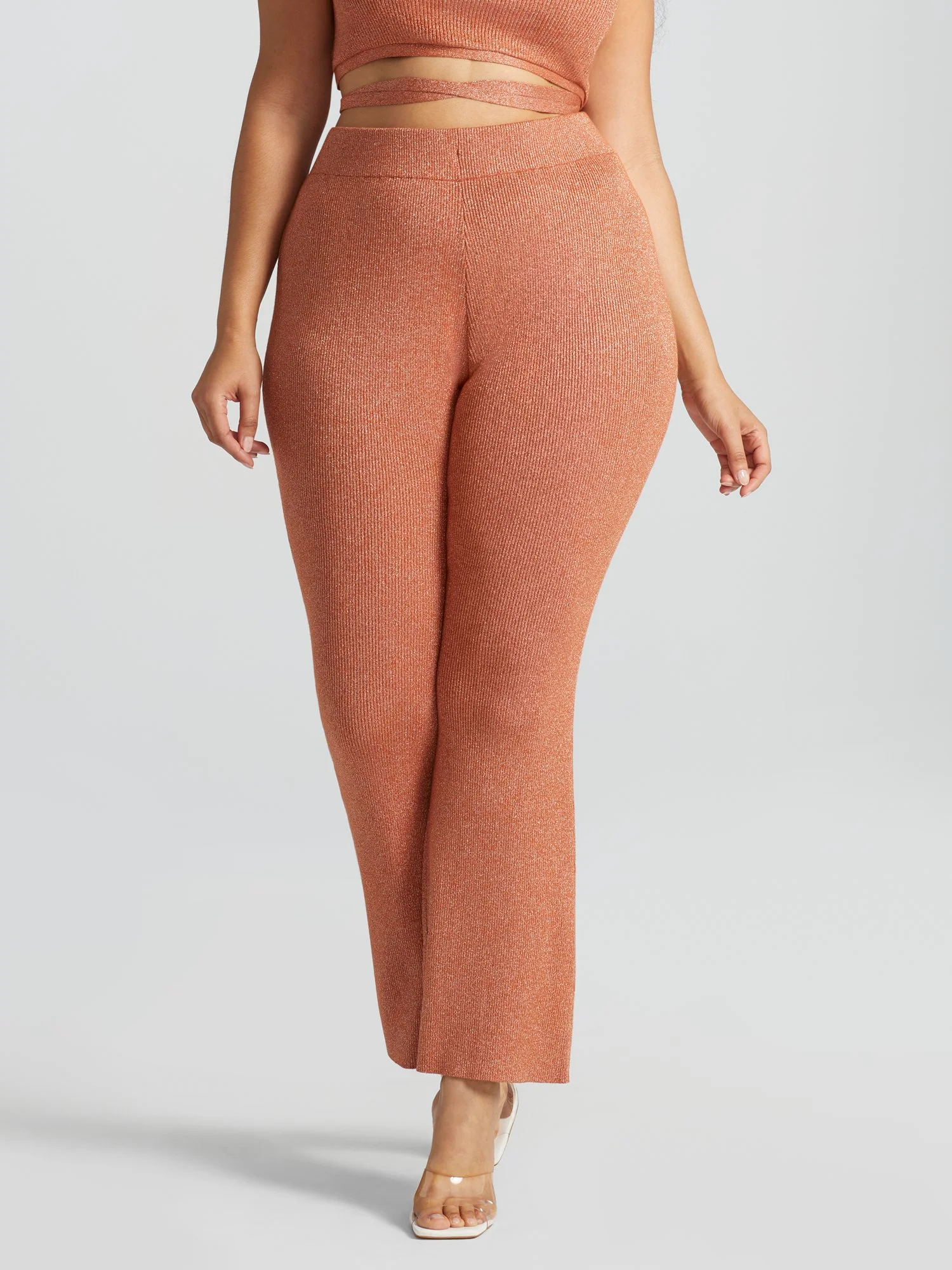 Alana Metallic Flare Pants - Image 4