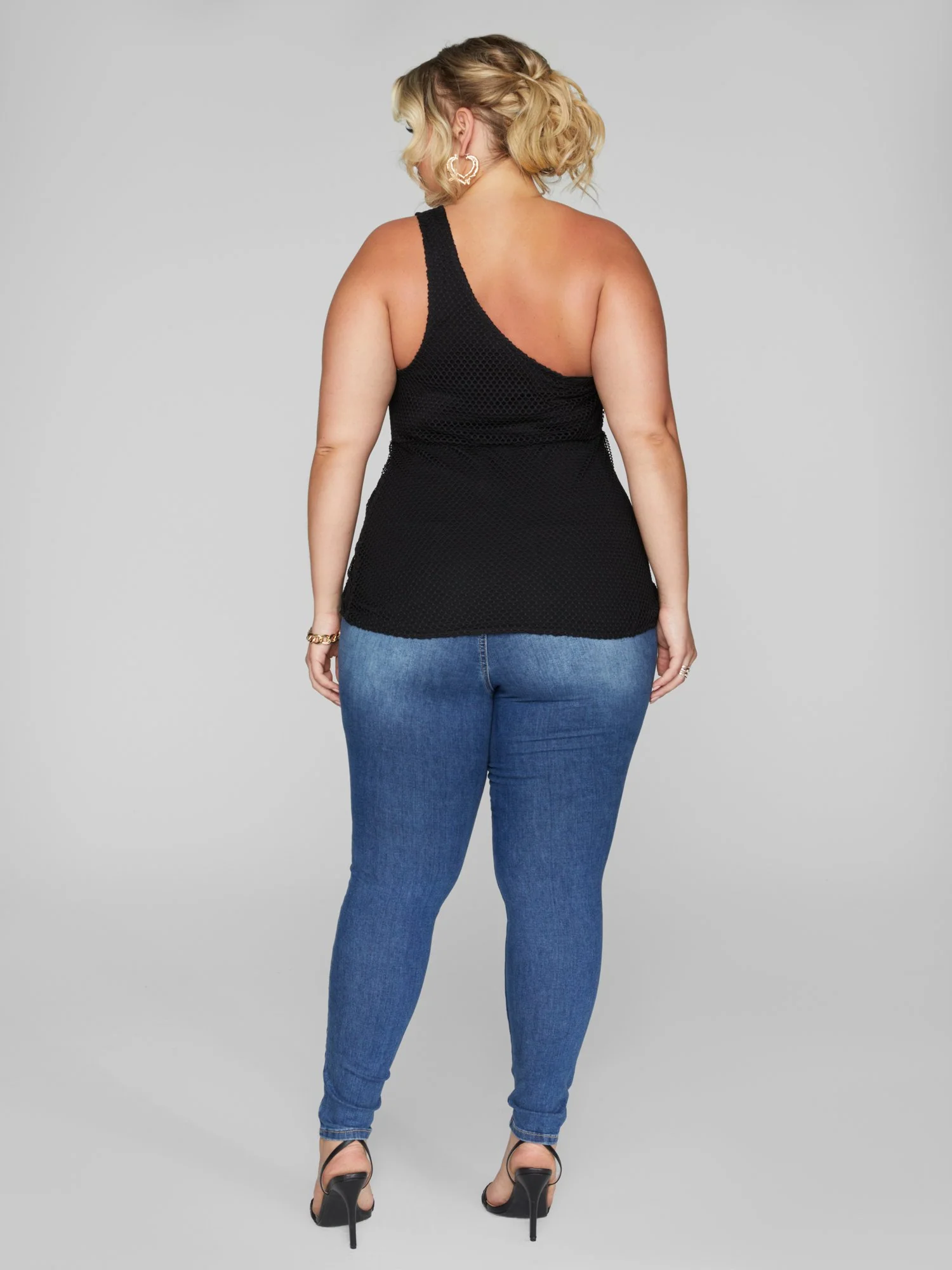 Alania One Shoulder Drawstring Detail Top - Image 4