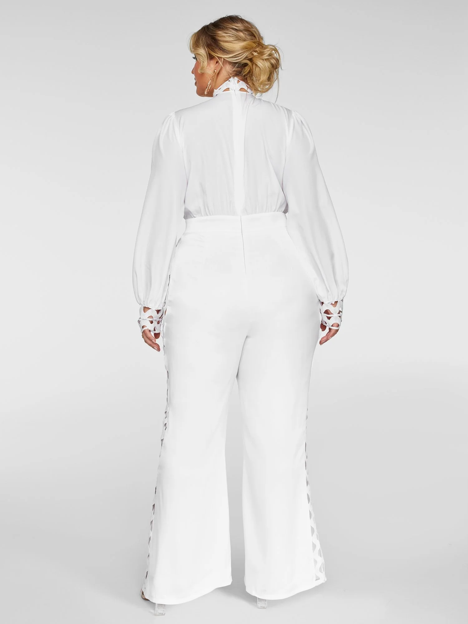 Alexa Crochet Detail Jumpsuit - Image 4