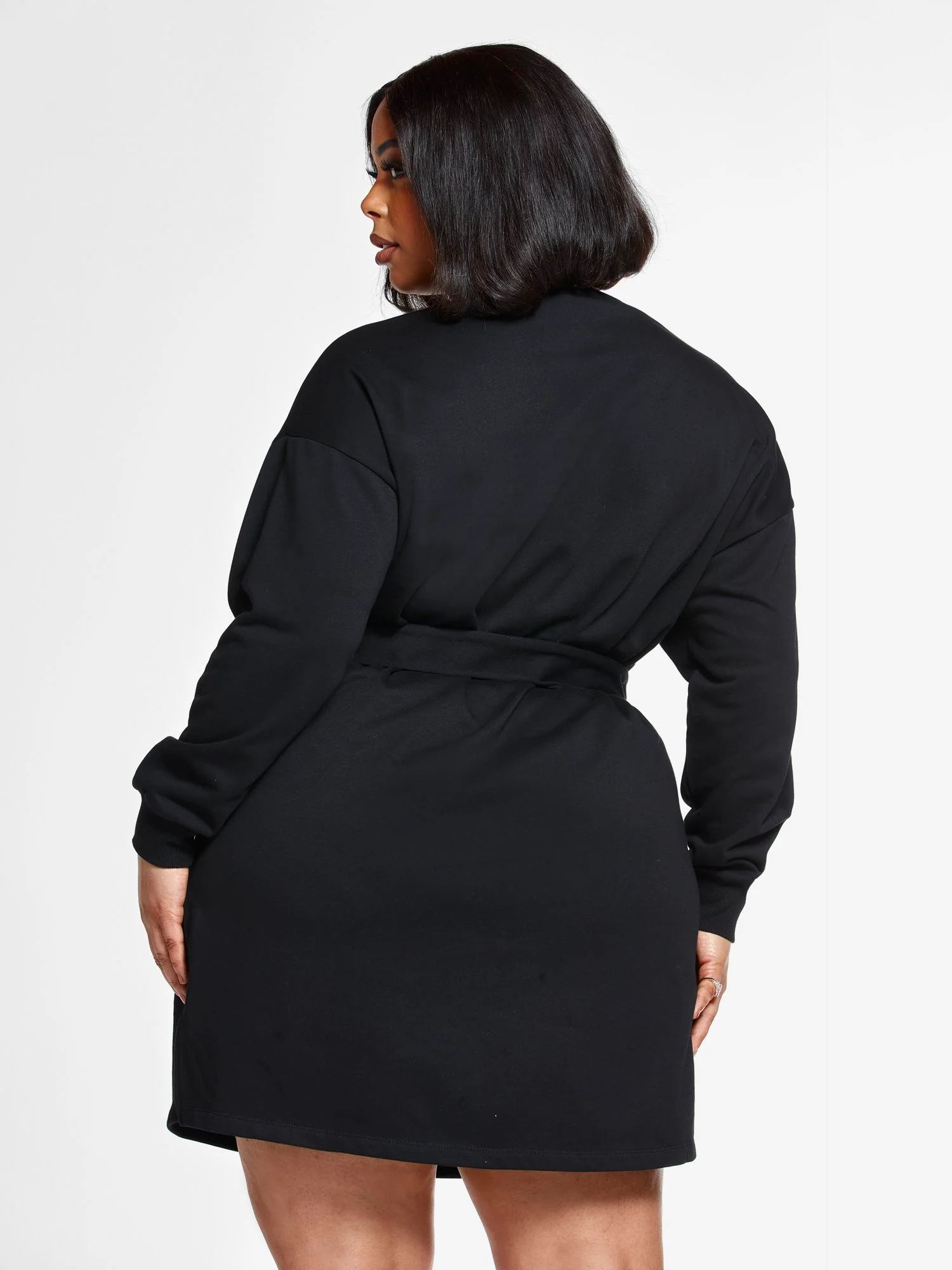Alina Sweatshirt Dress with Tie Waist - Image 3