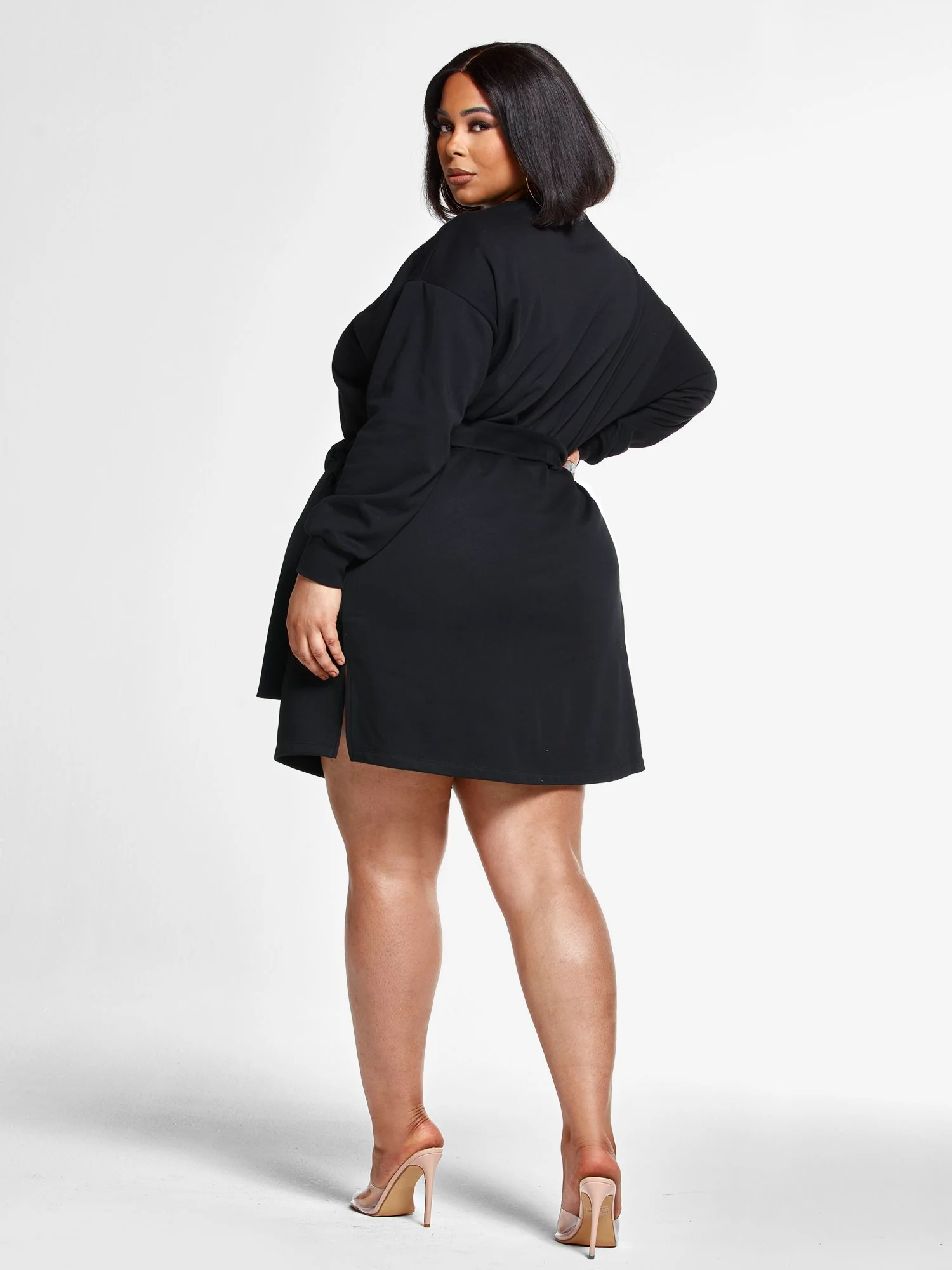 Alina Sweatshirt Dress with Tie Waist - Image 5