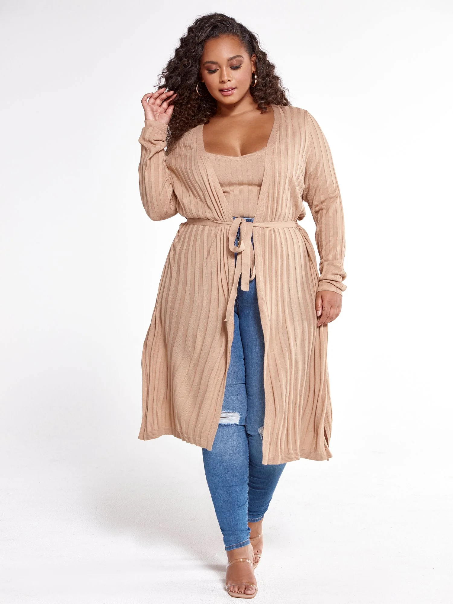 Alissa Ribbed Knit Sweater Tank - Image 4