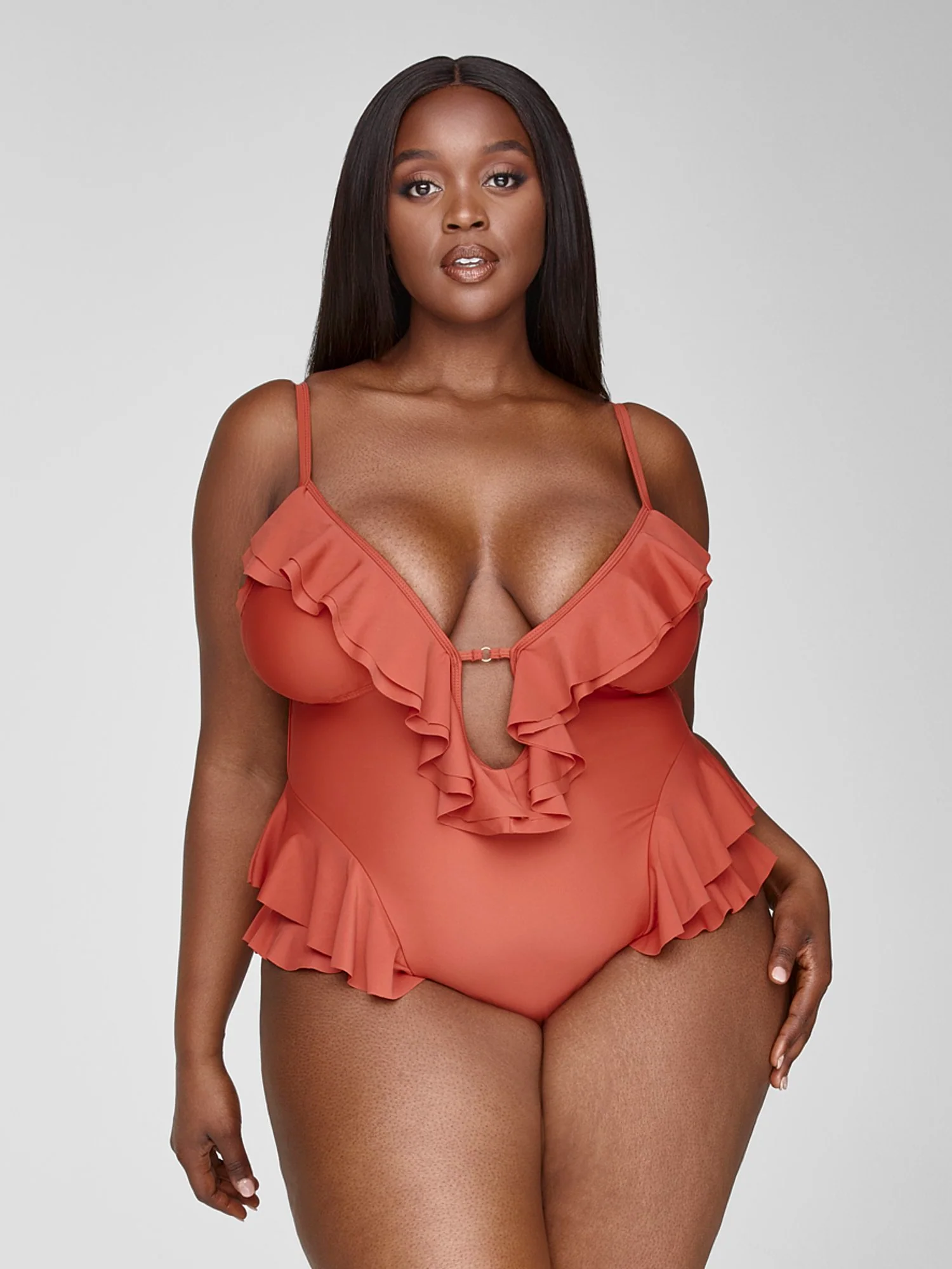 Aliyah Ruffle One-Piece Swimsuit - Garnerstyle x FTF