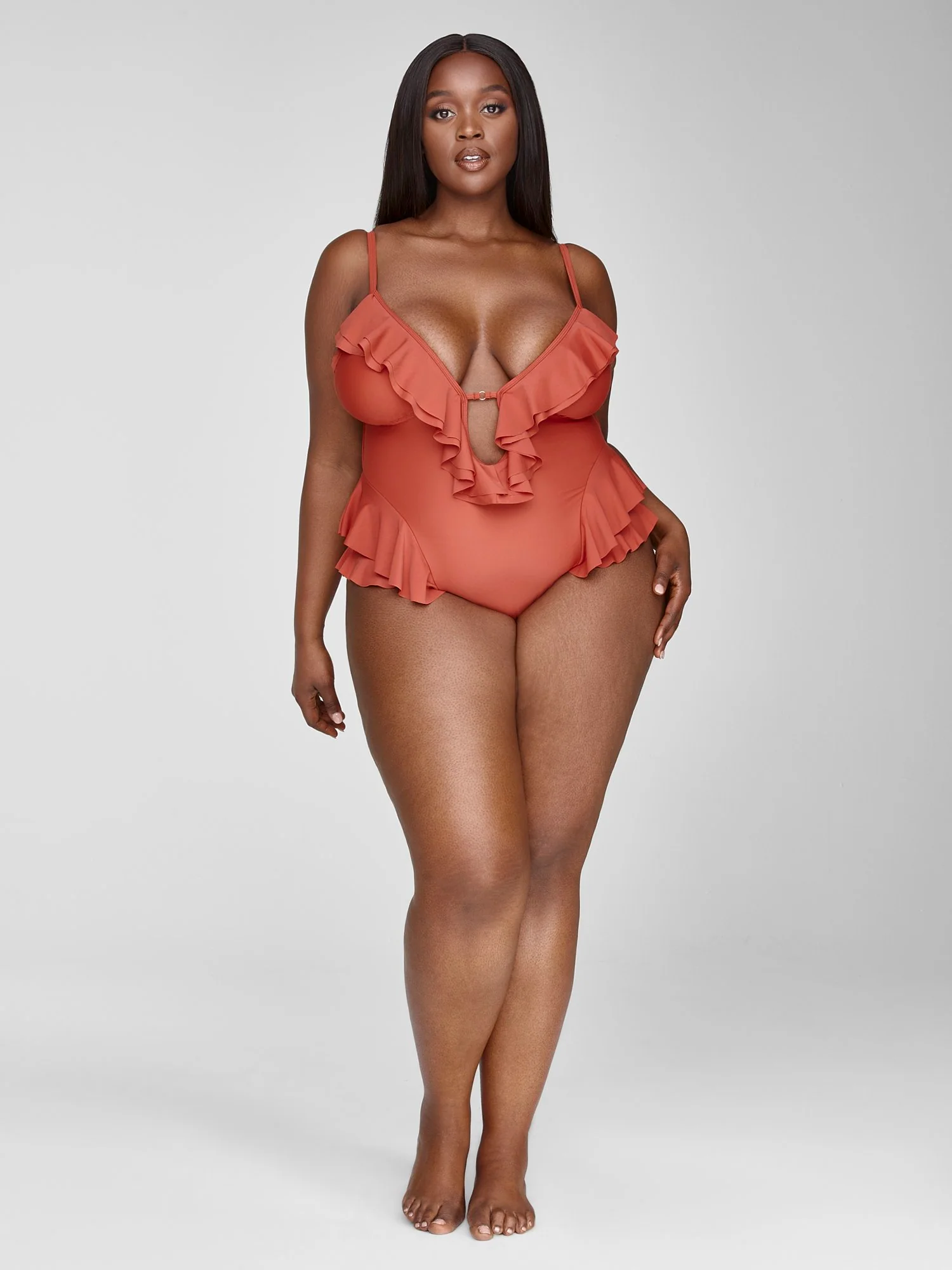 Aliyah Ruffle One-Piece Swimsuit - Garnerstyle x FTF - Image 4