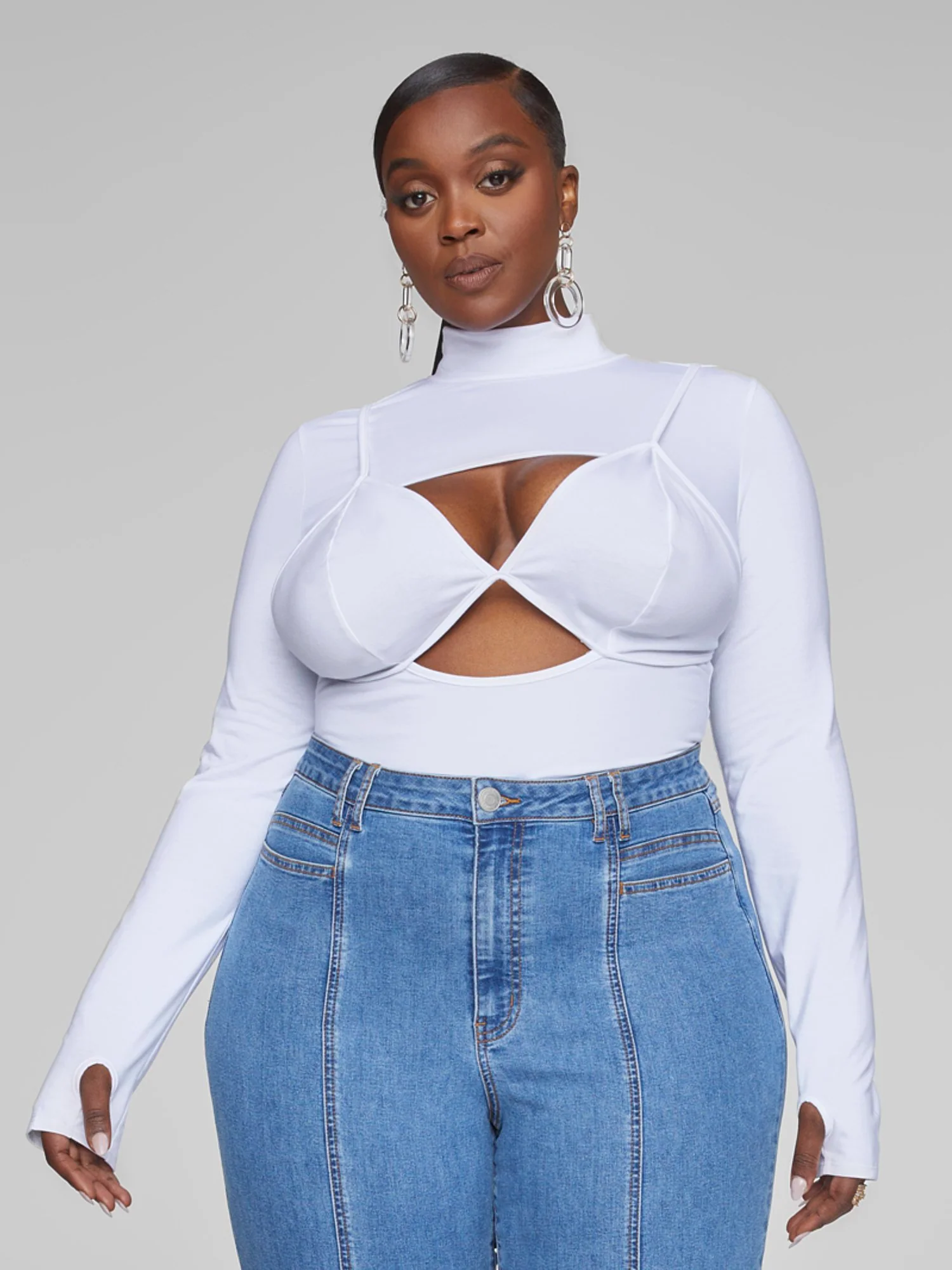Allison Layered Look Cutout Top