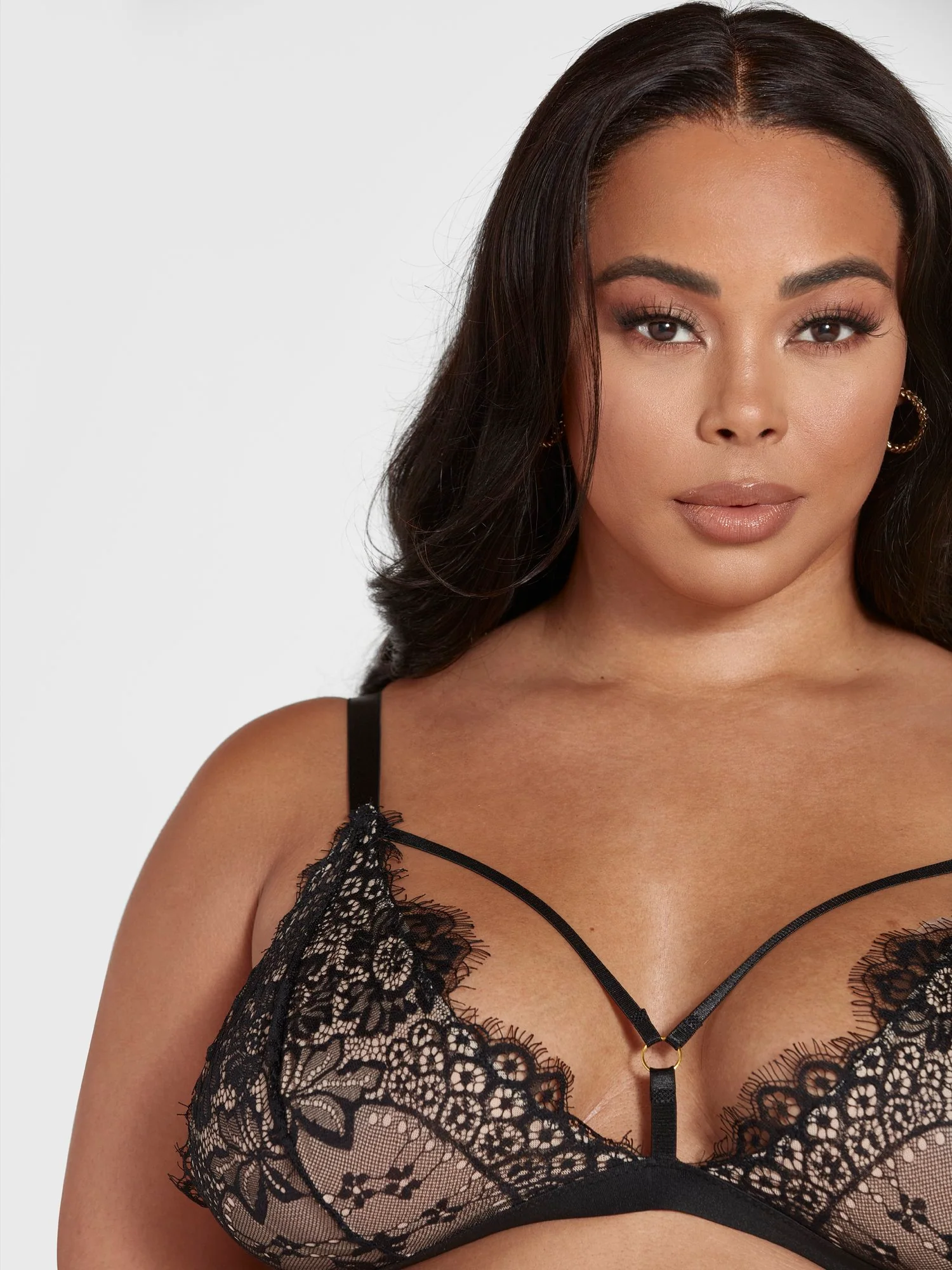 Amber Strappy Floral Lace Lingerie Set - Image 4