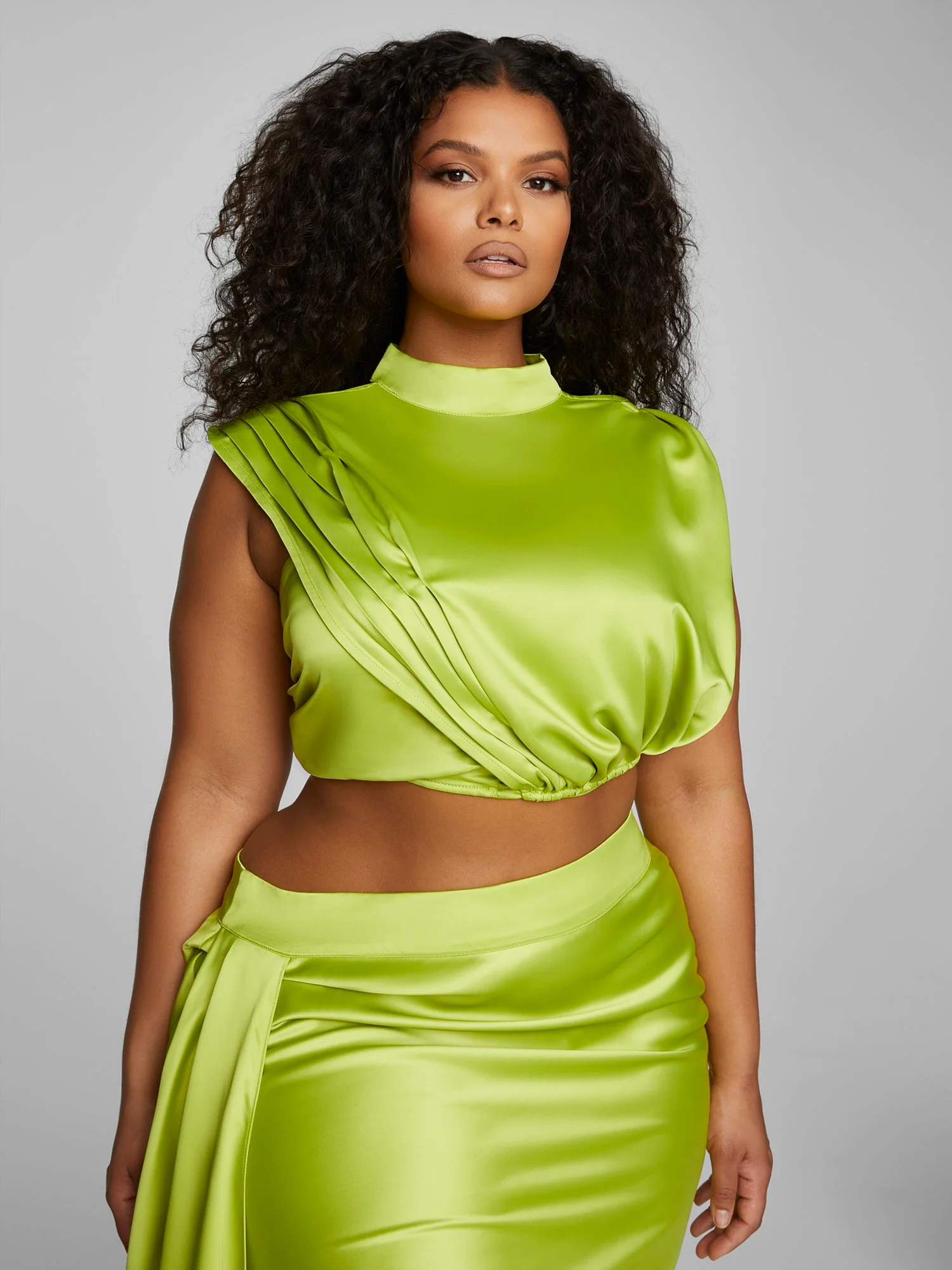 Anaisa Drape Detail Cropped Top - Leslie Sidora x FTF - Image 2
